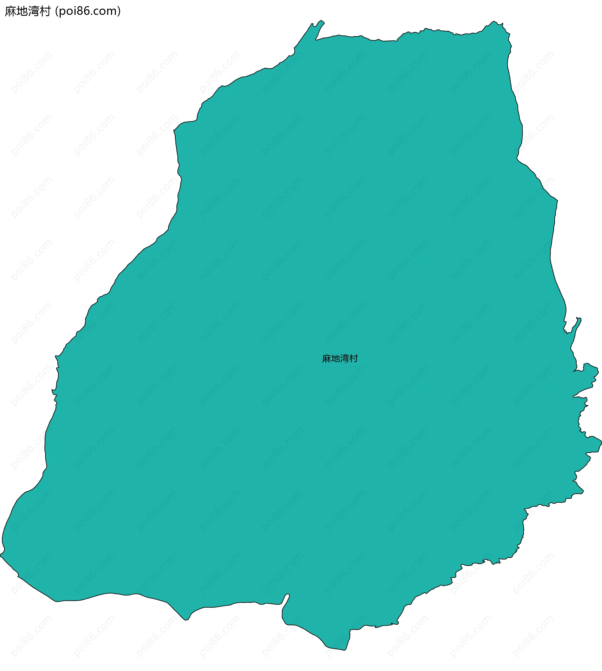 麻地湾村边界地图