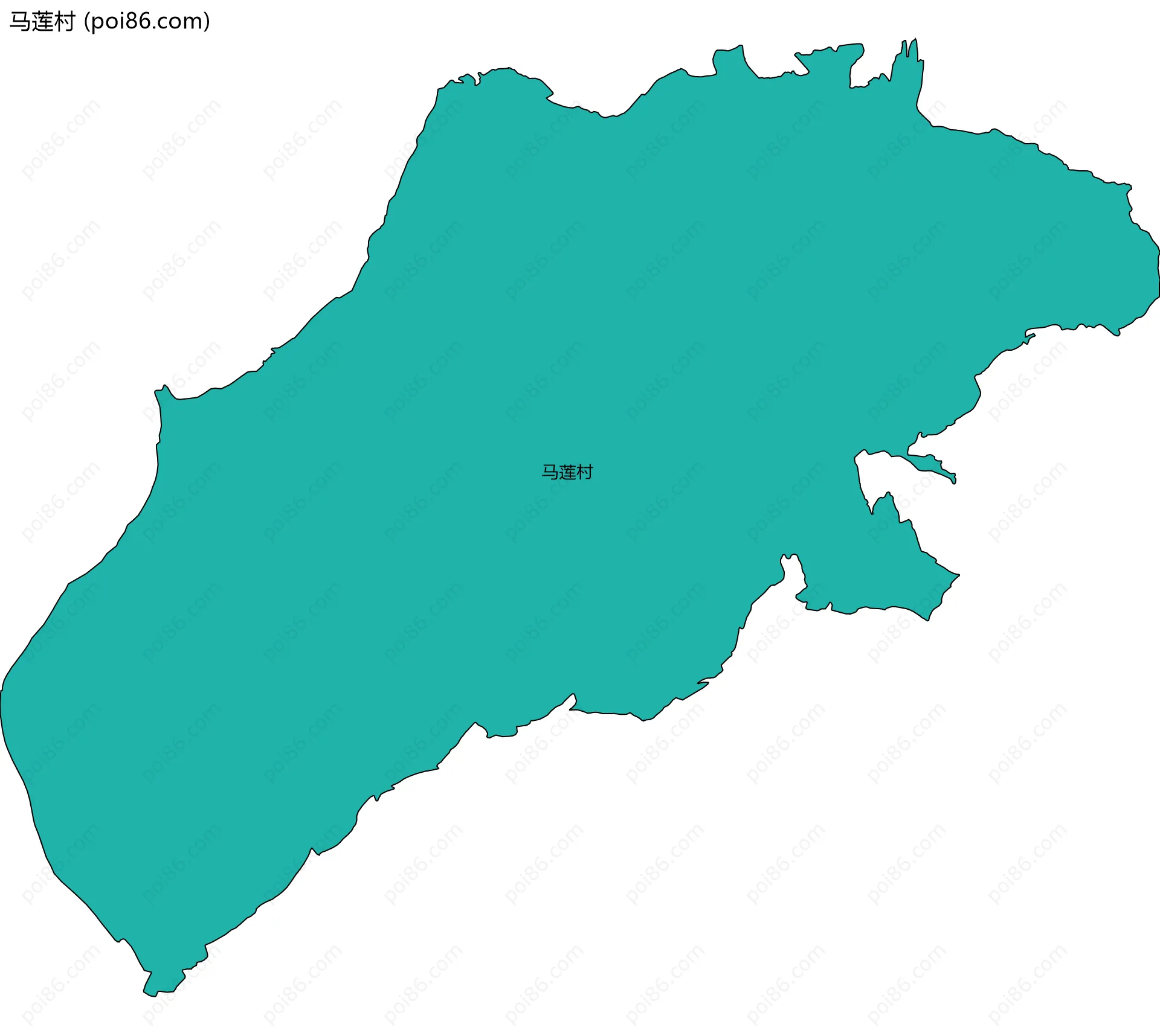 马莲村边界地图