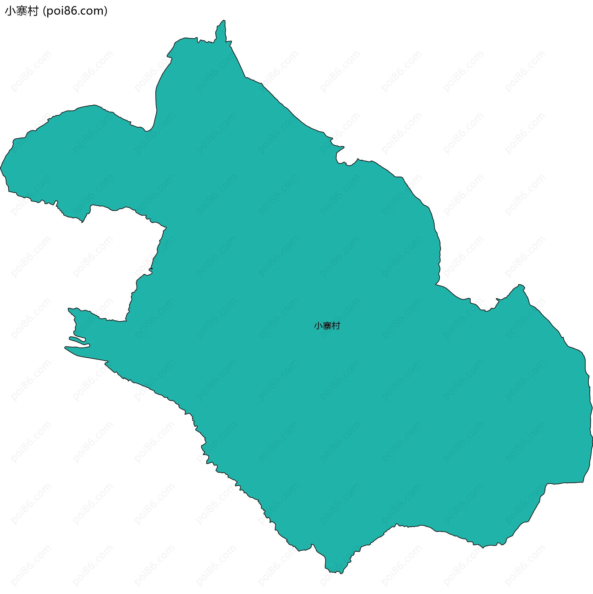 小寨村边界地图