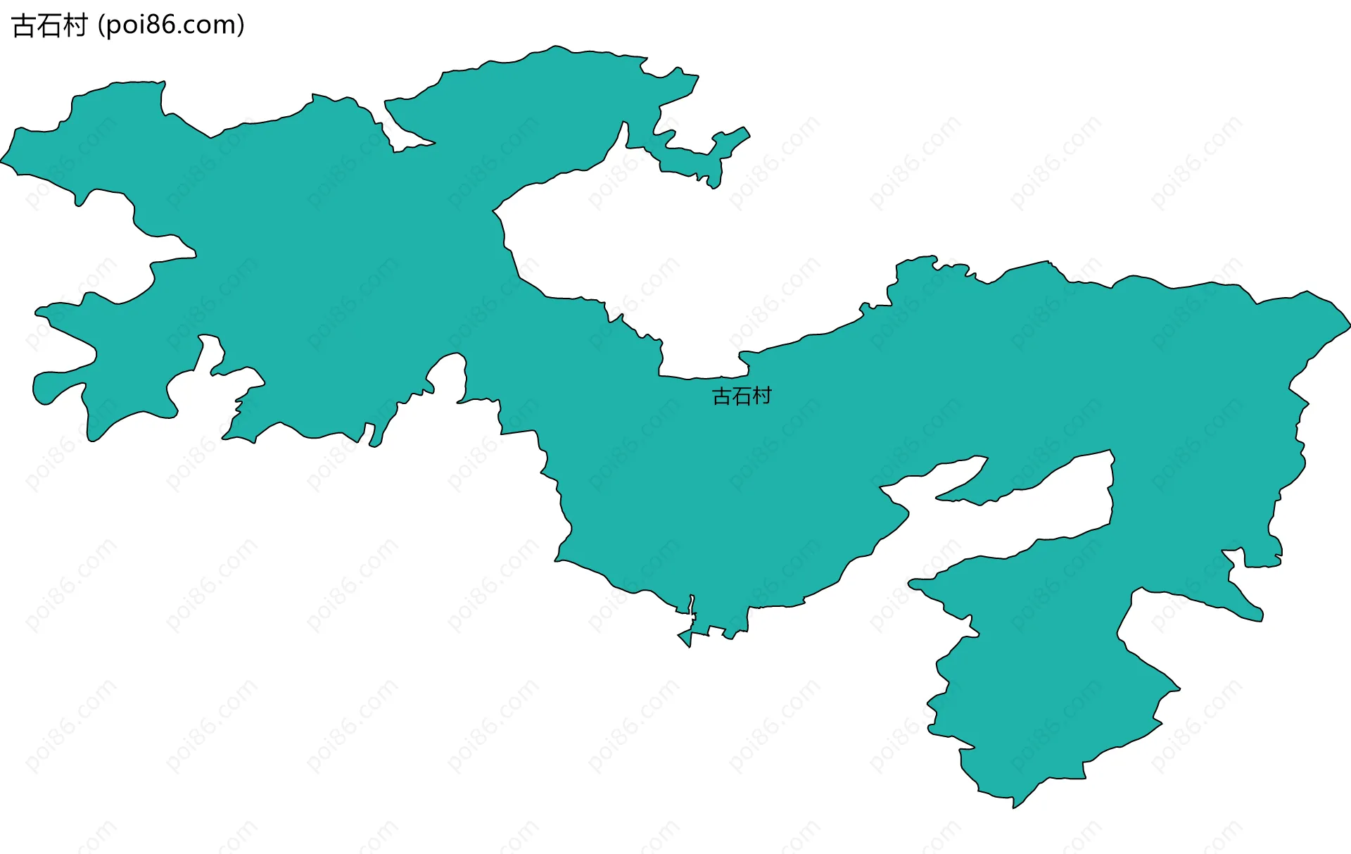 古石村边界地图