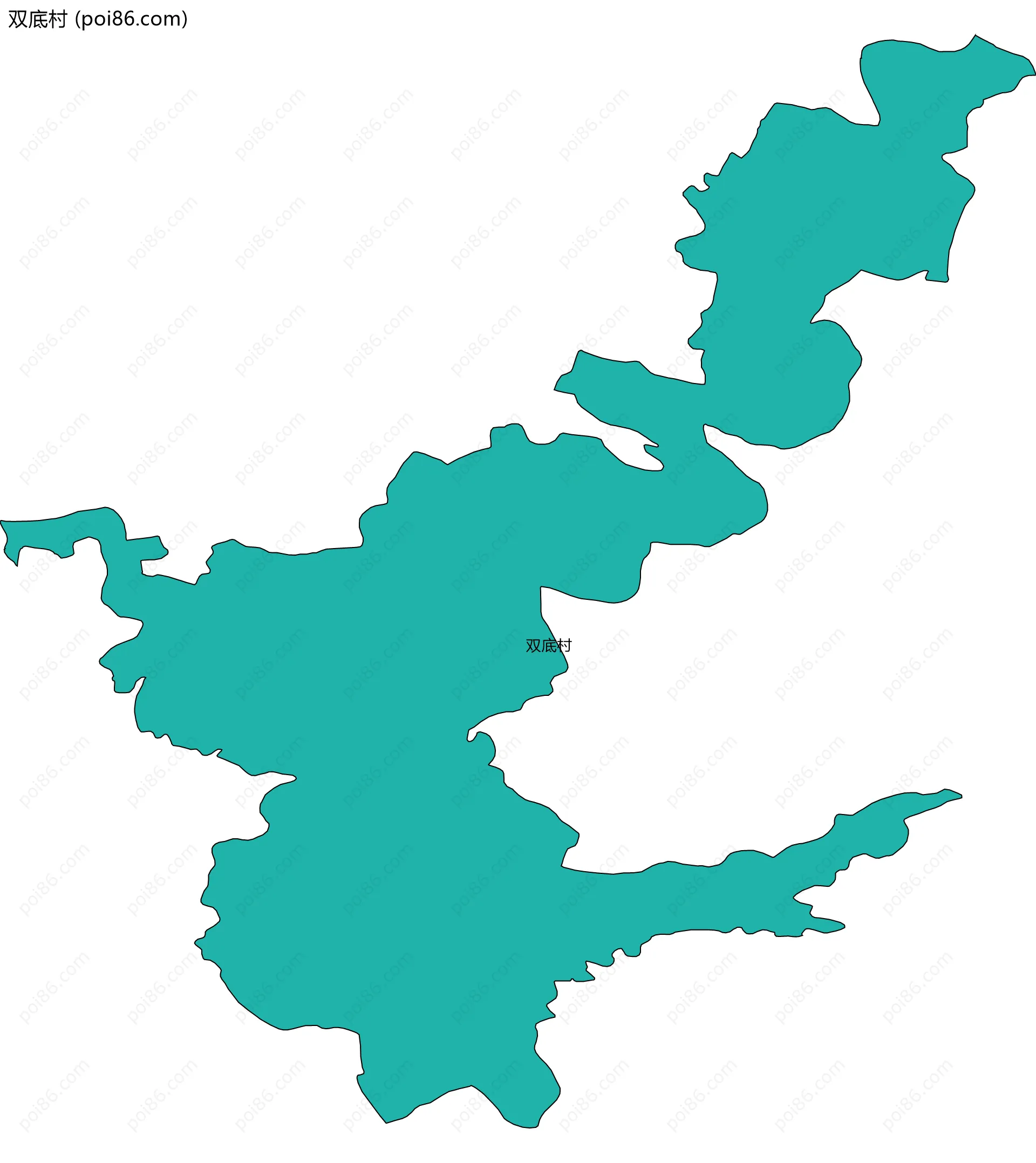 双底村边界地图