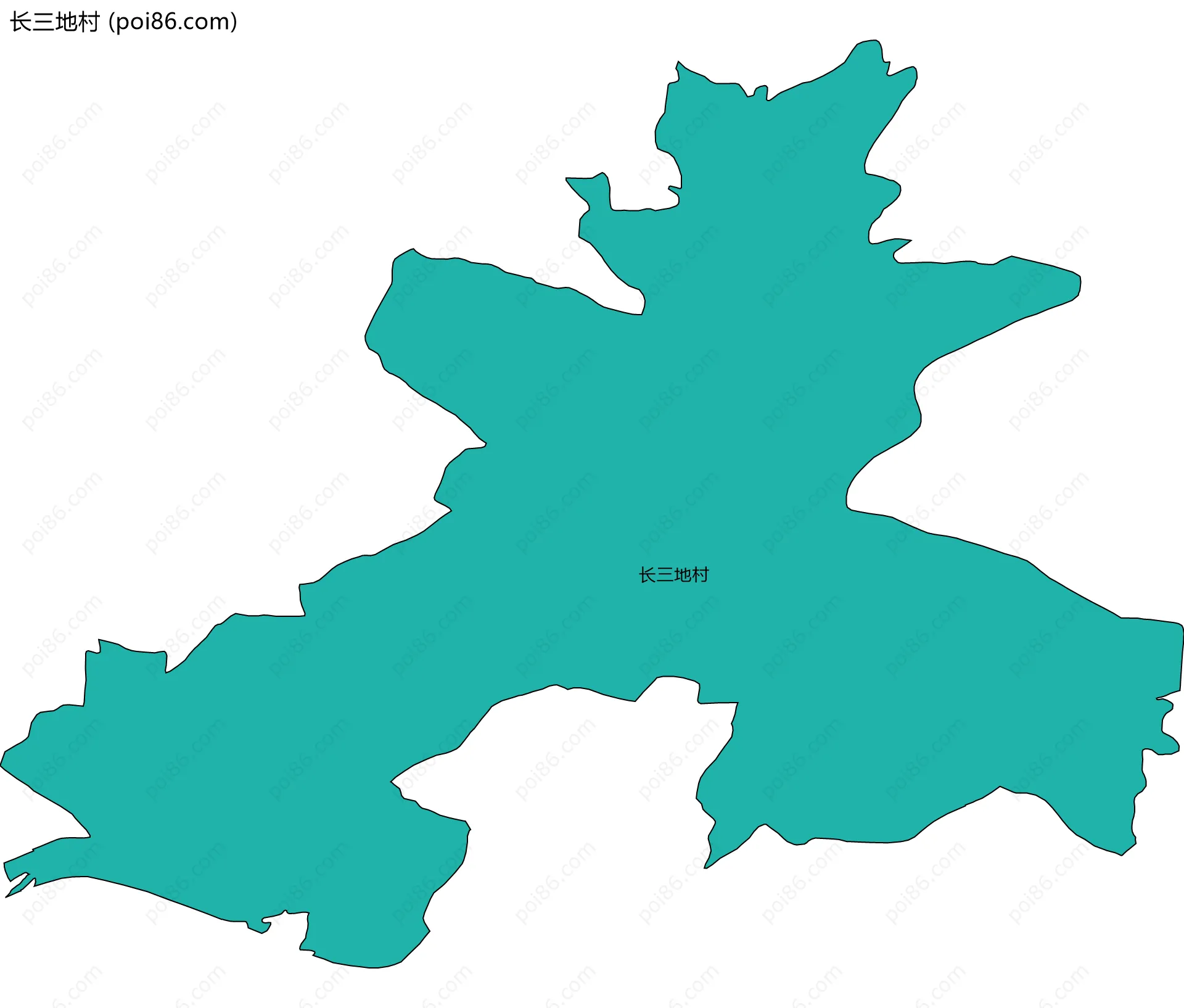 长三地村边界地图