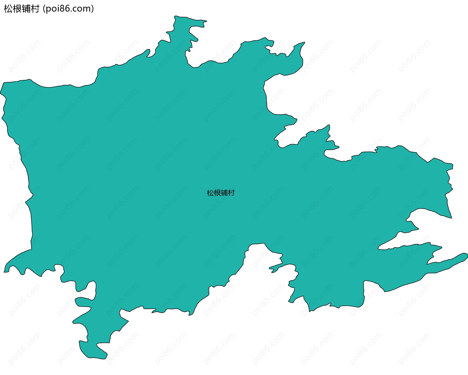 松根铺村边界地图