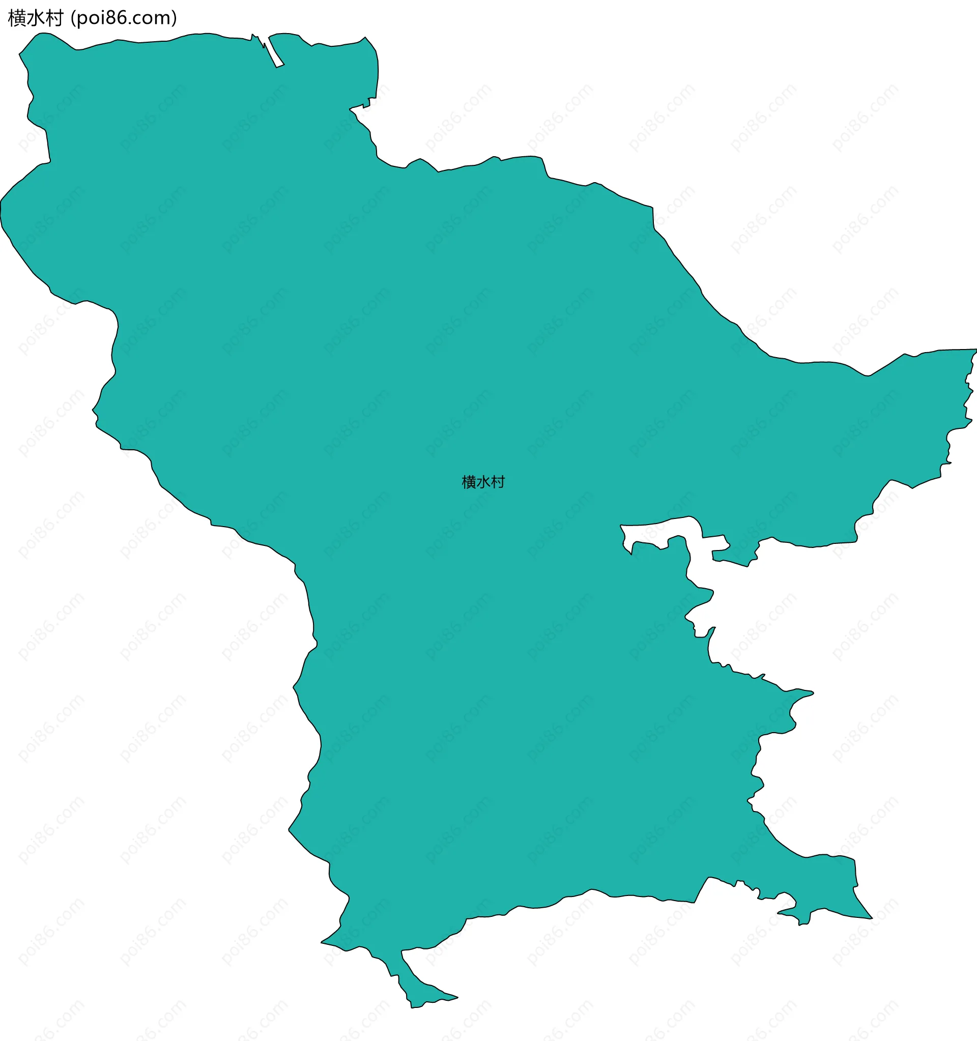 横水村边界地图