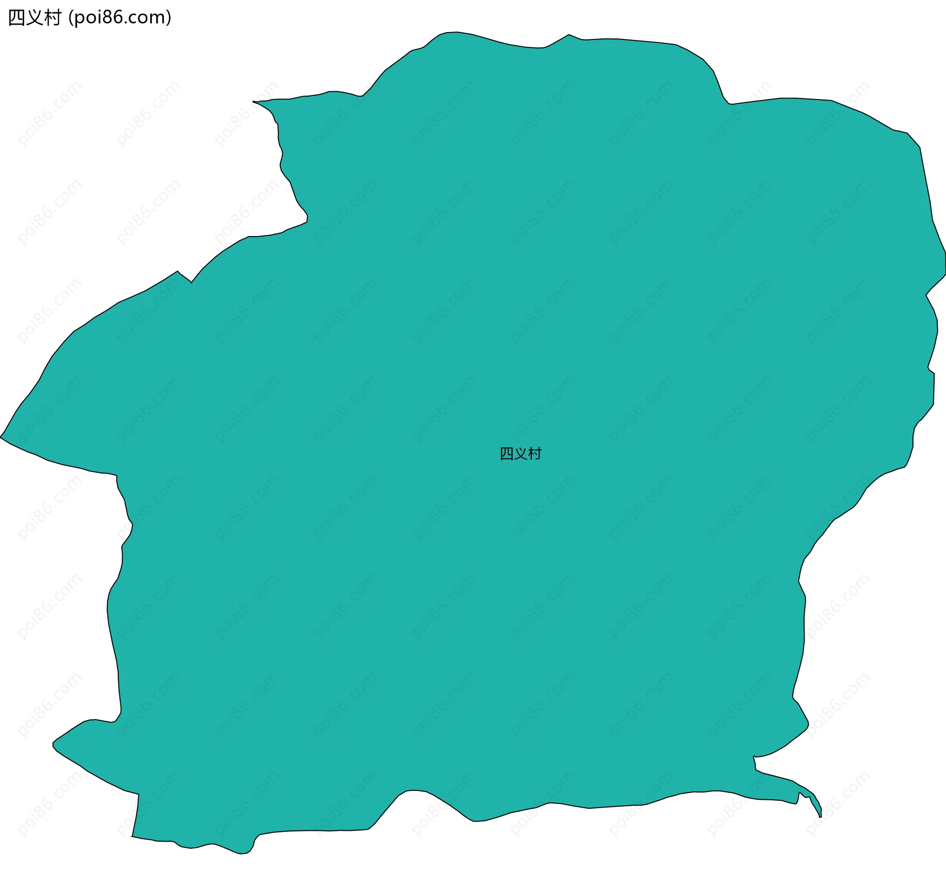 四义村边界地图