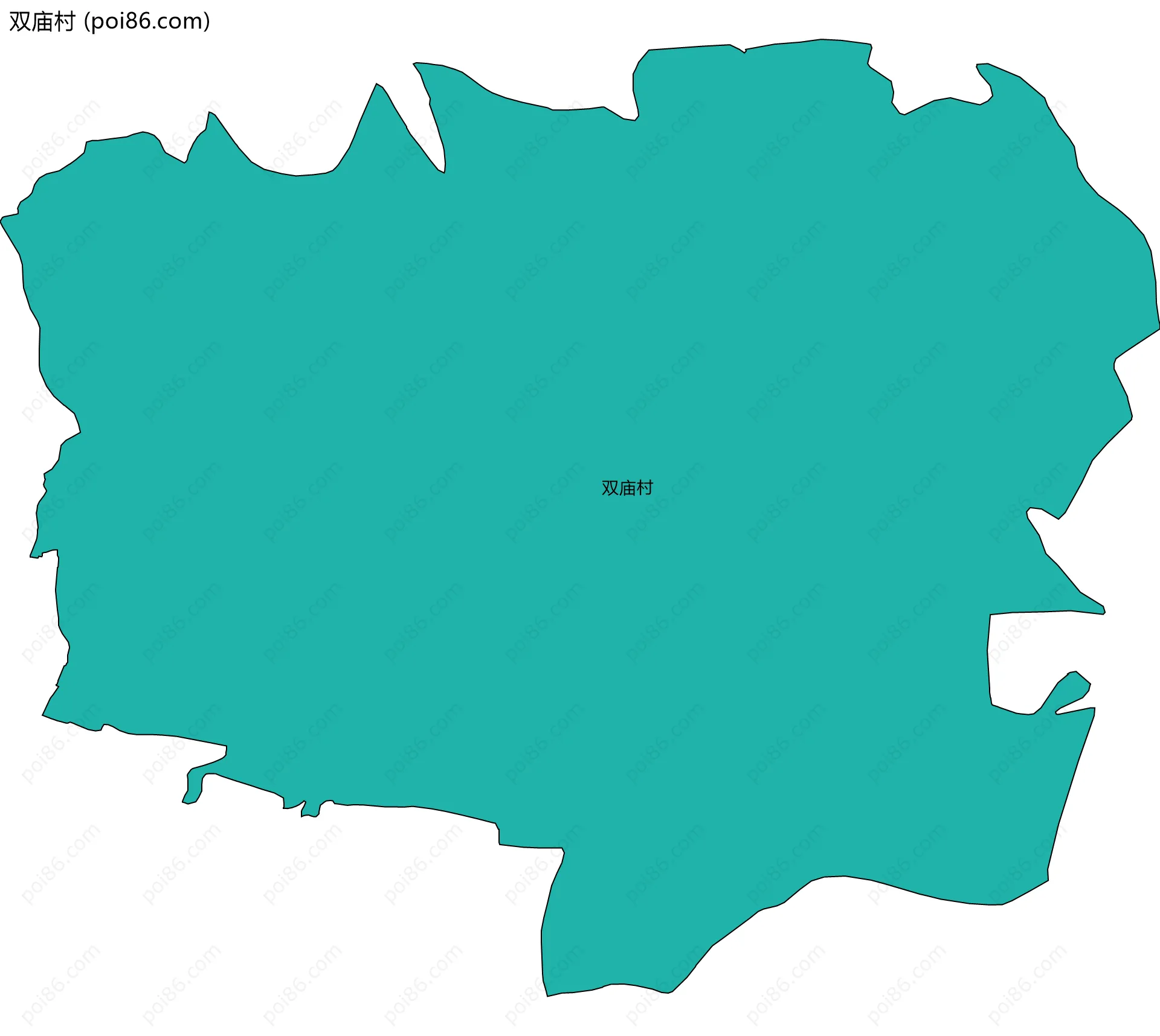 双庙村边界地图