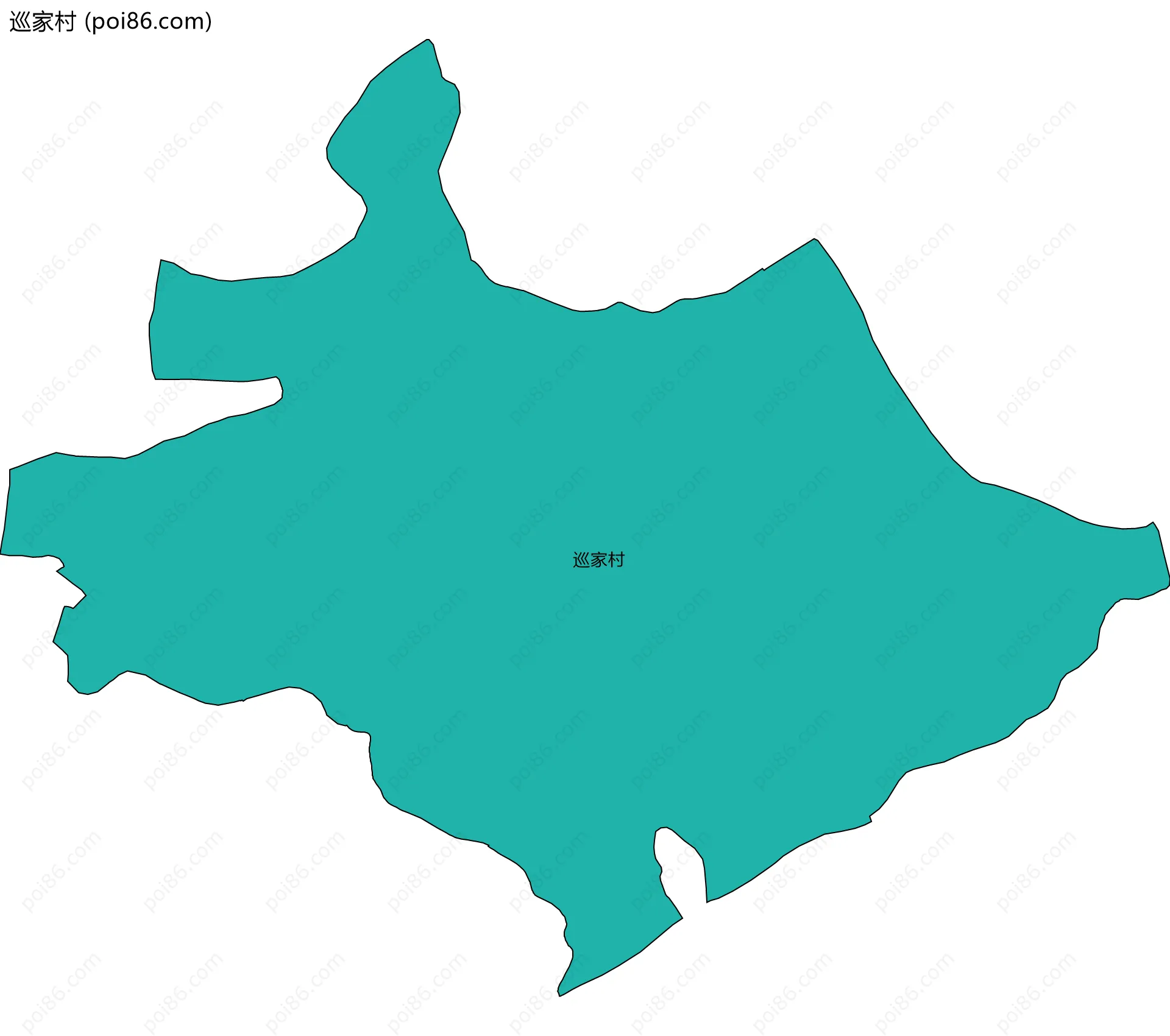 巡家村边界地图