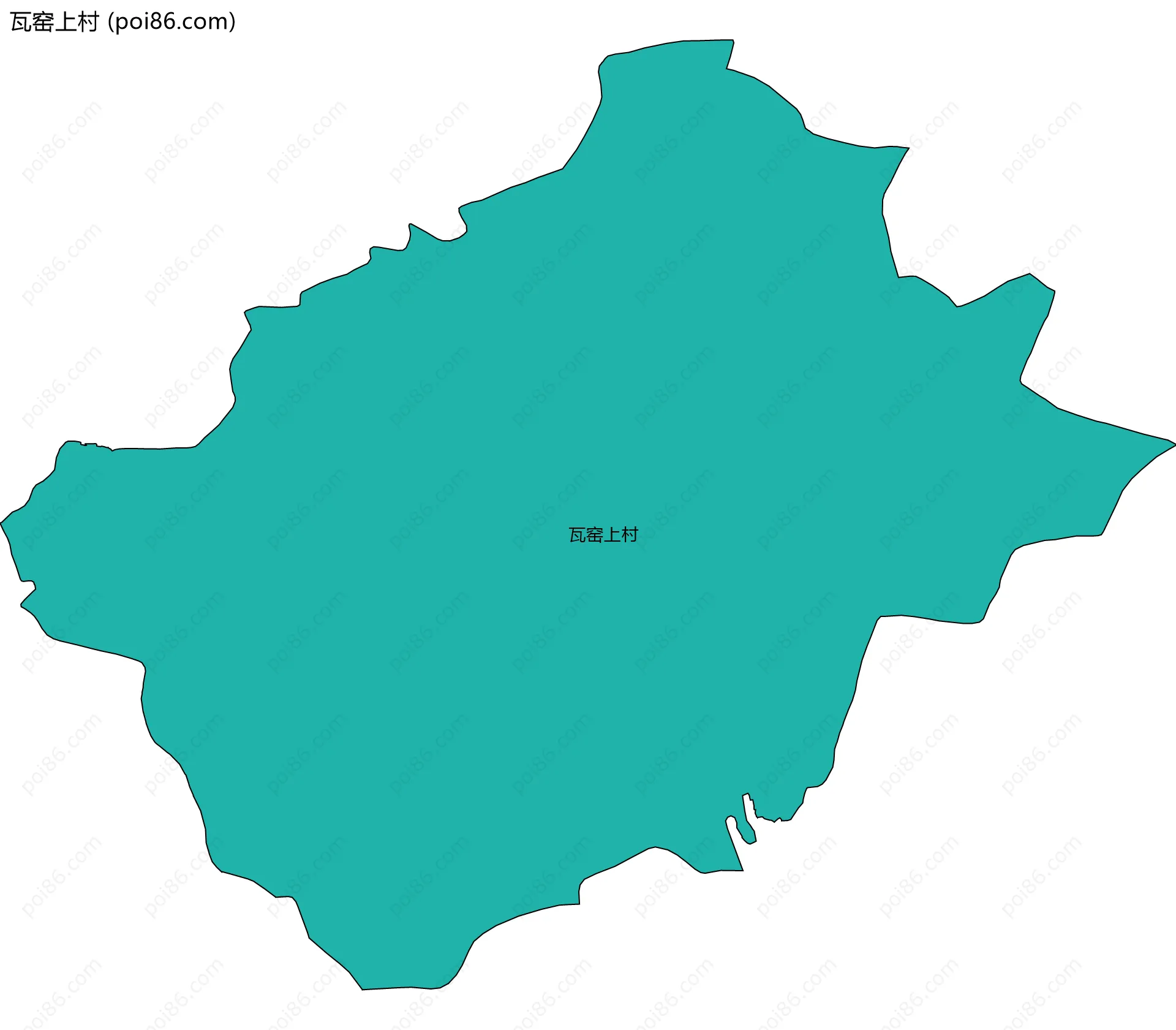 瓦窑上村边界地图