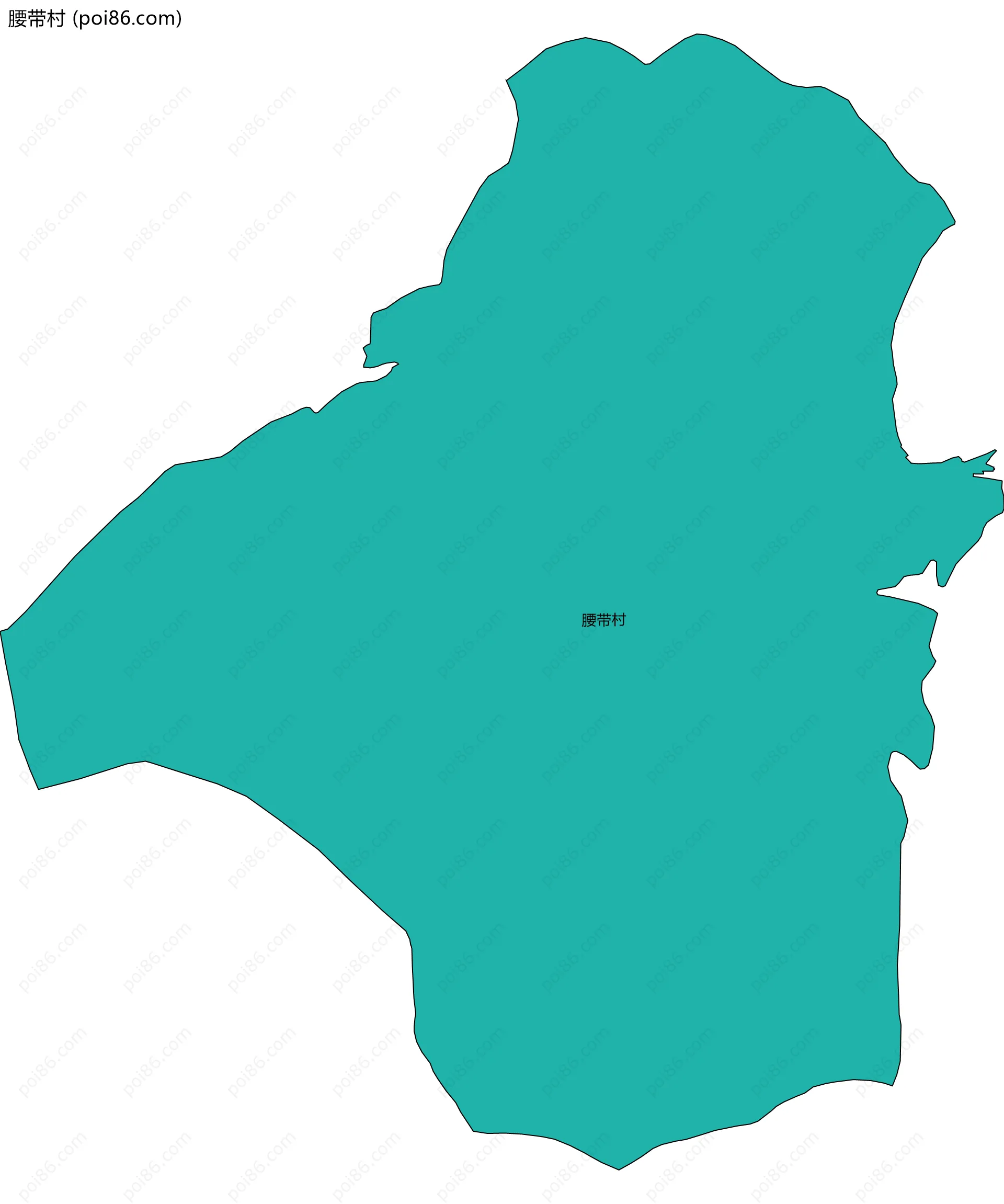 腰带村边界地图