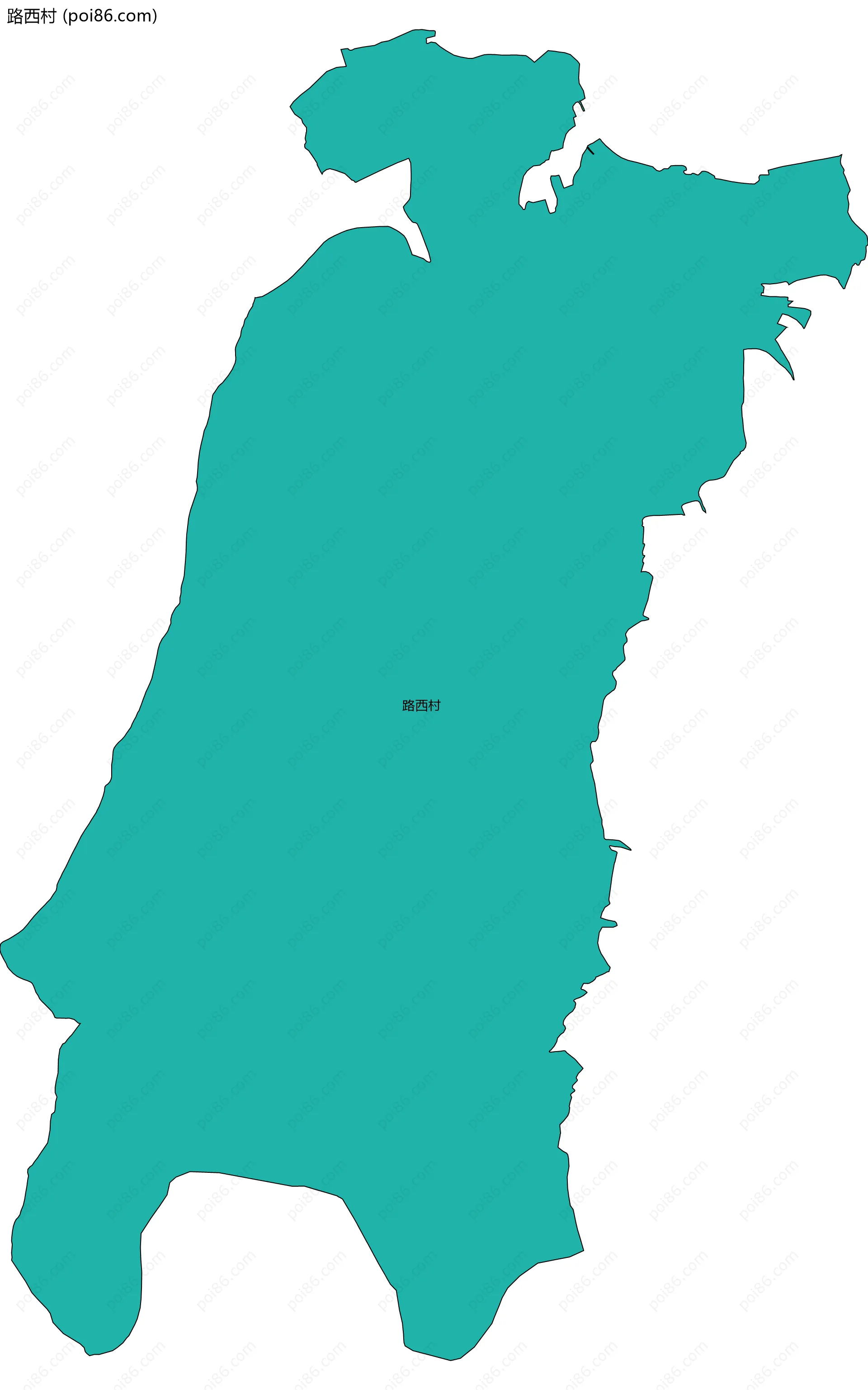 路西村边界地图