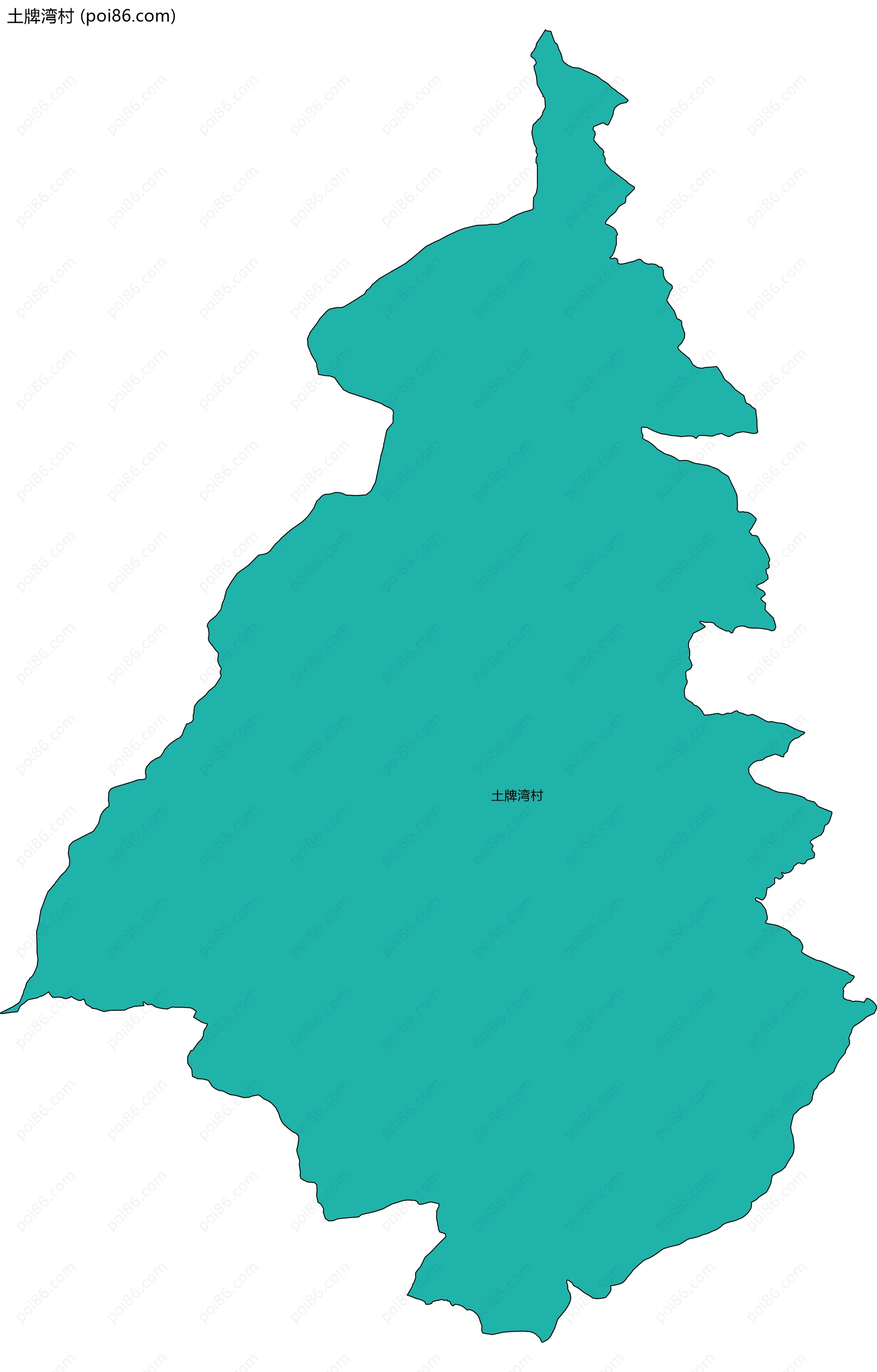 土牌湾村边界地图