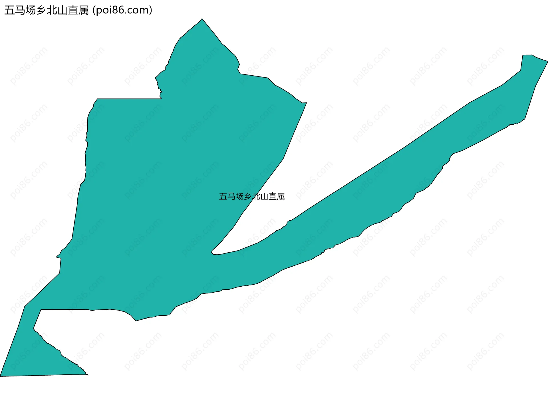 五马场乡北山直属边界地图
