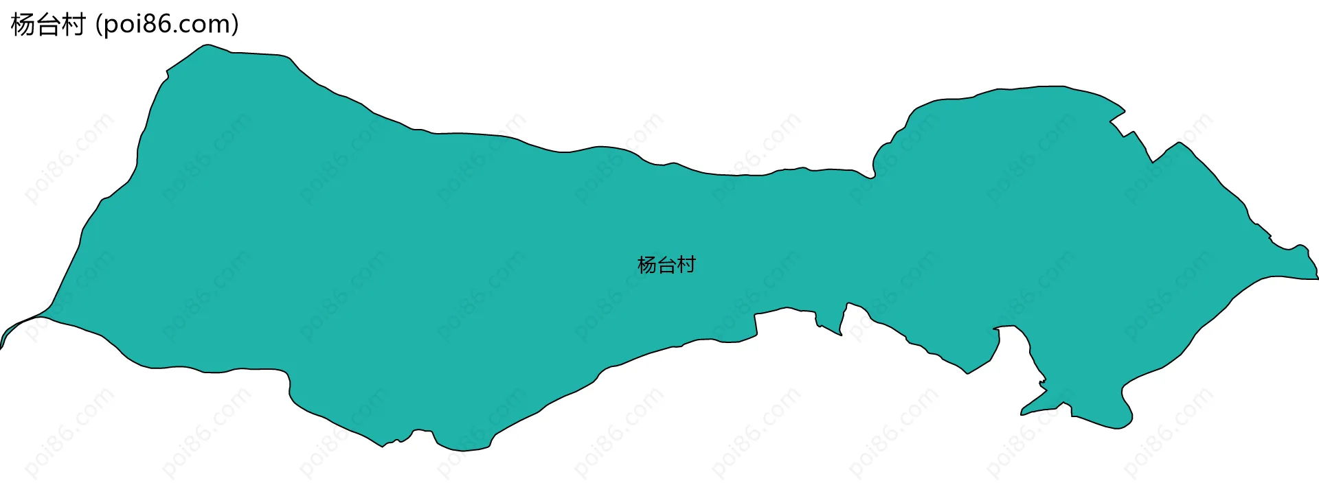 杨台村边界地图