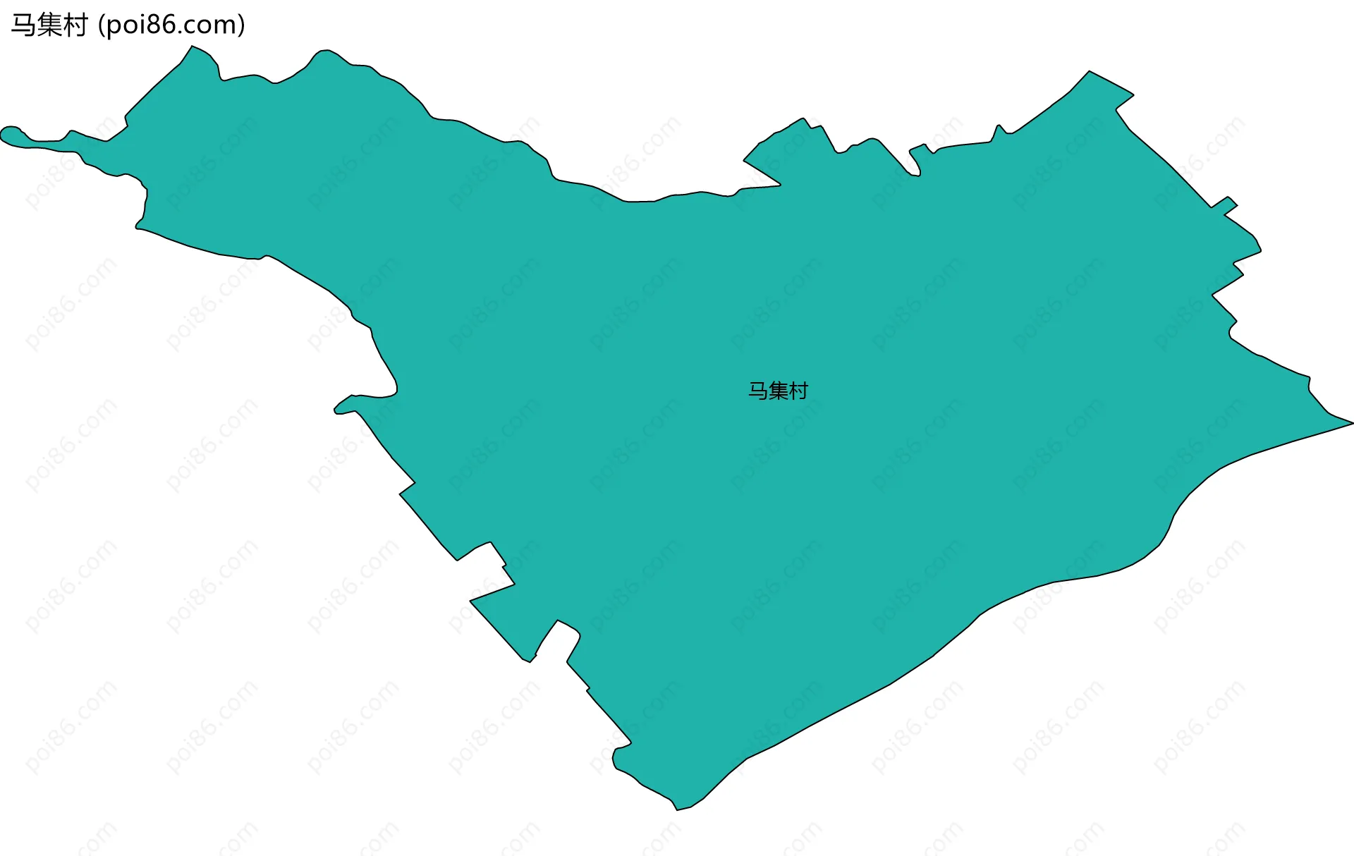 马集村边界地图