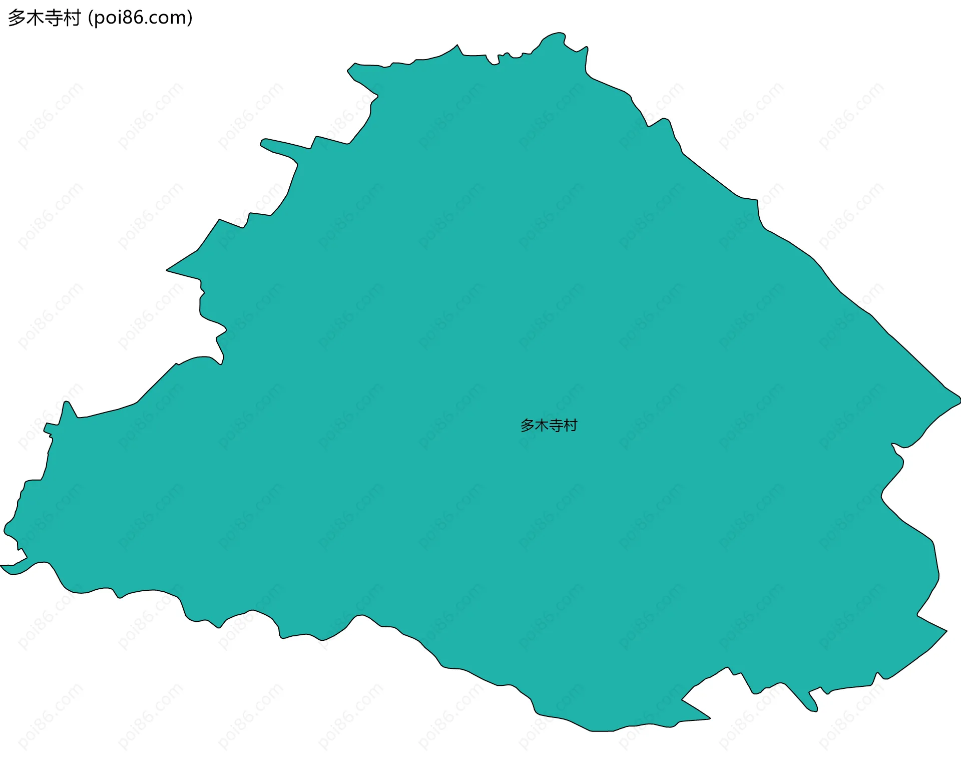 多木寺村边界地图