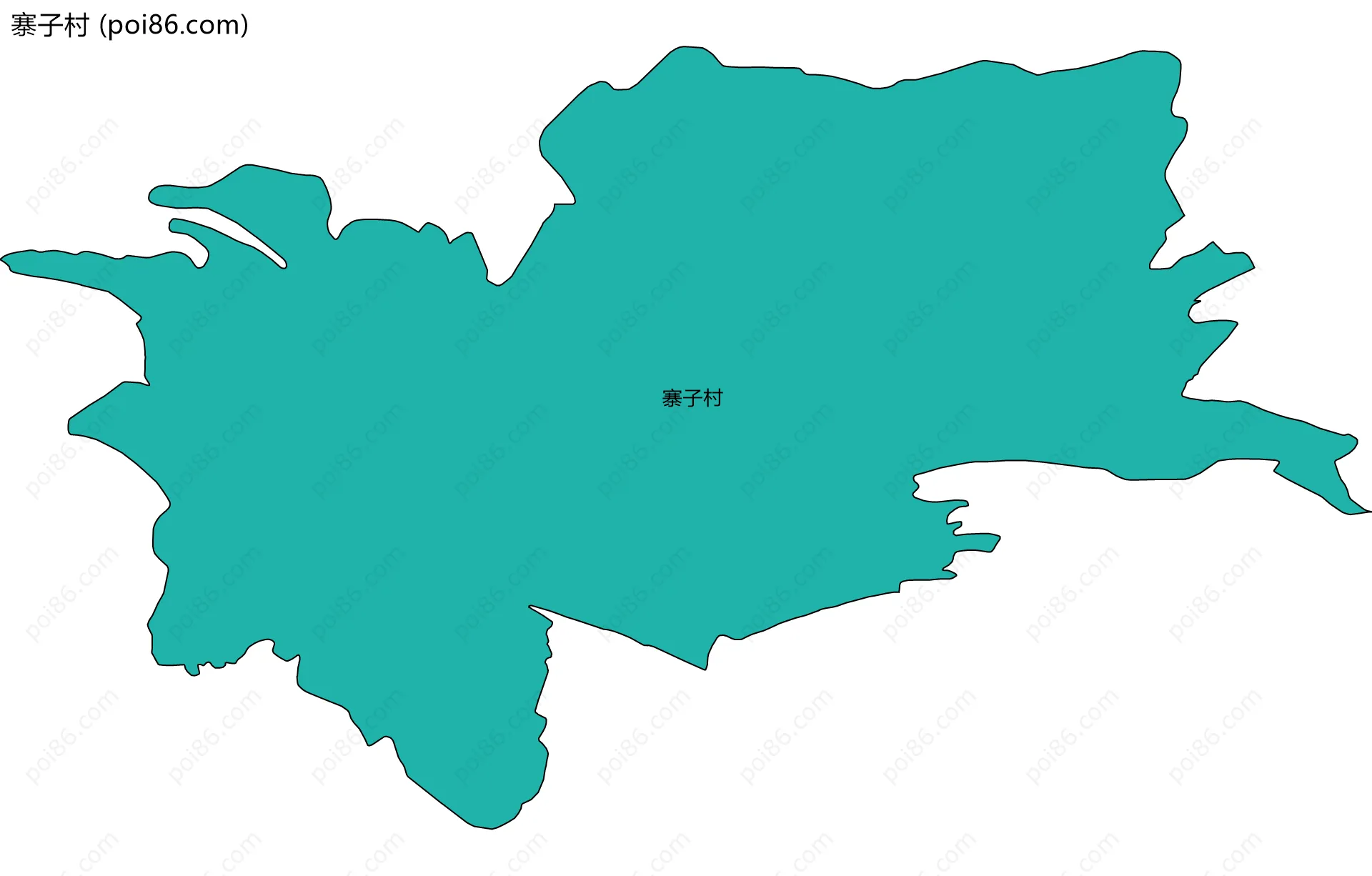 寨子村边界地图