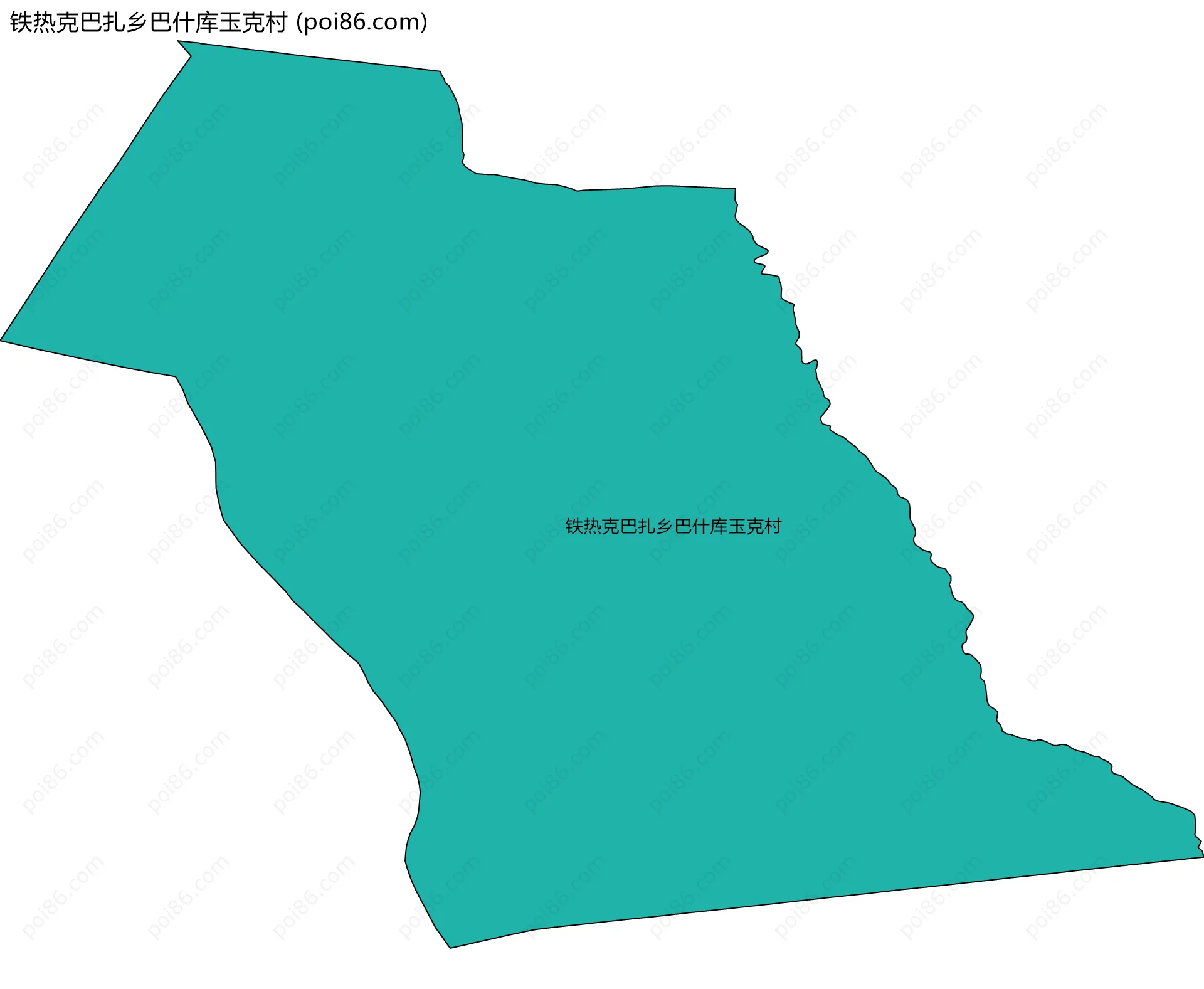 铁热克巴扎乡巴什库玉克村边界地图