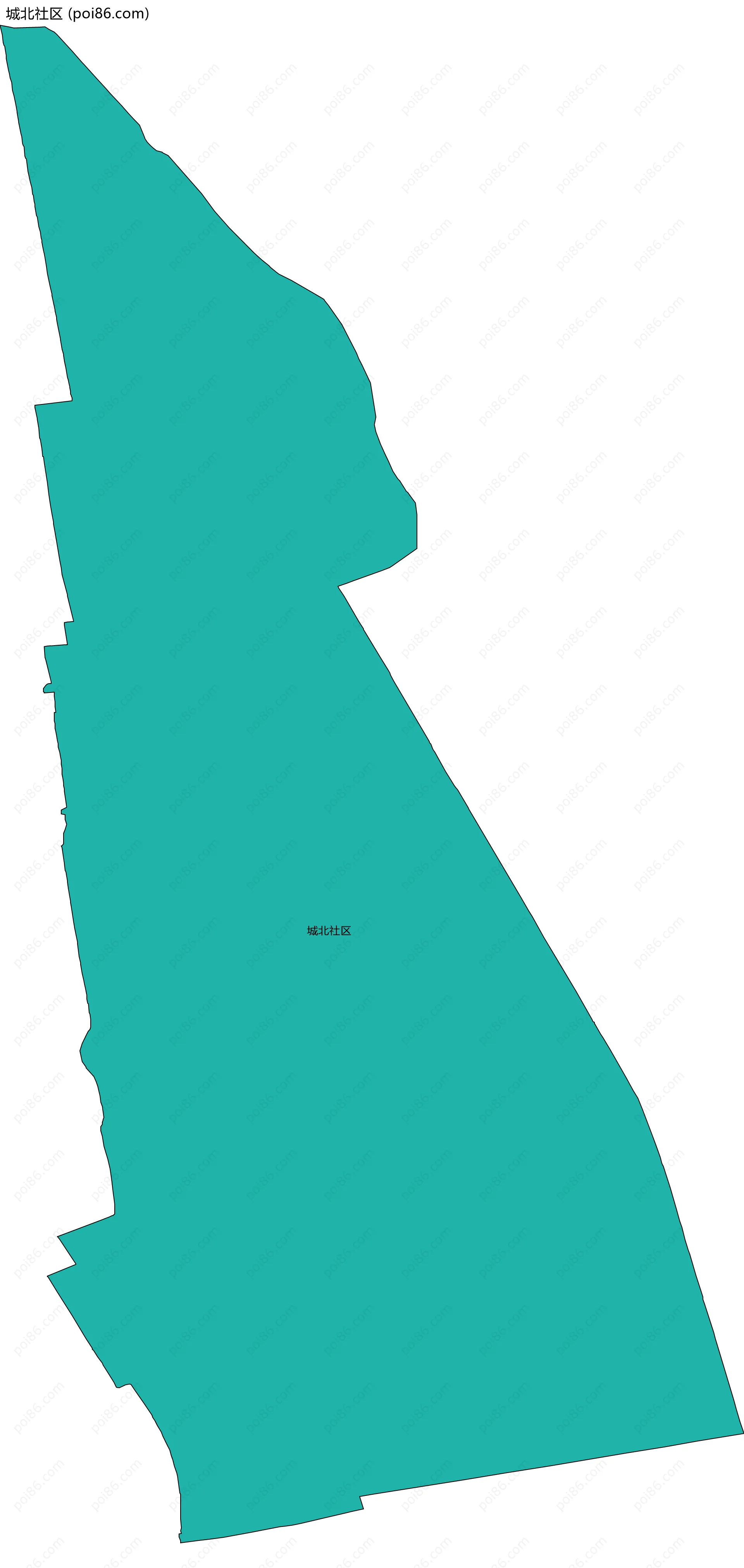 城北社区边界地图