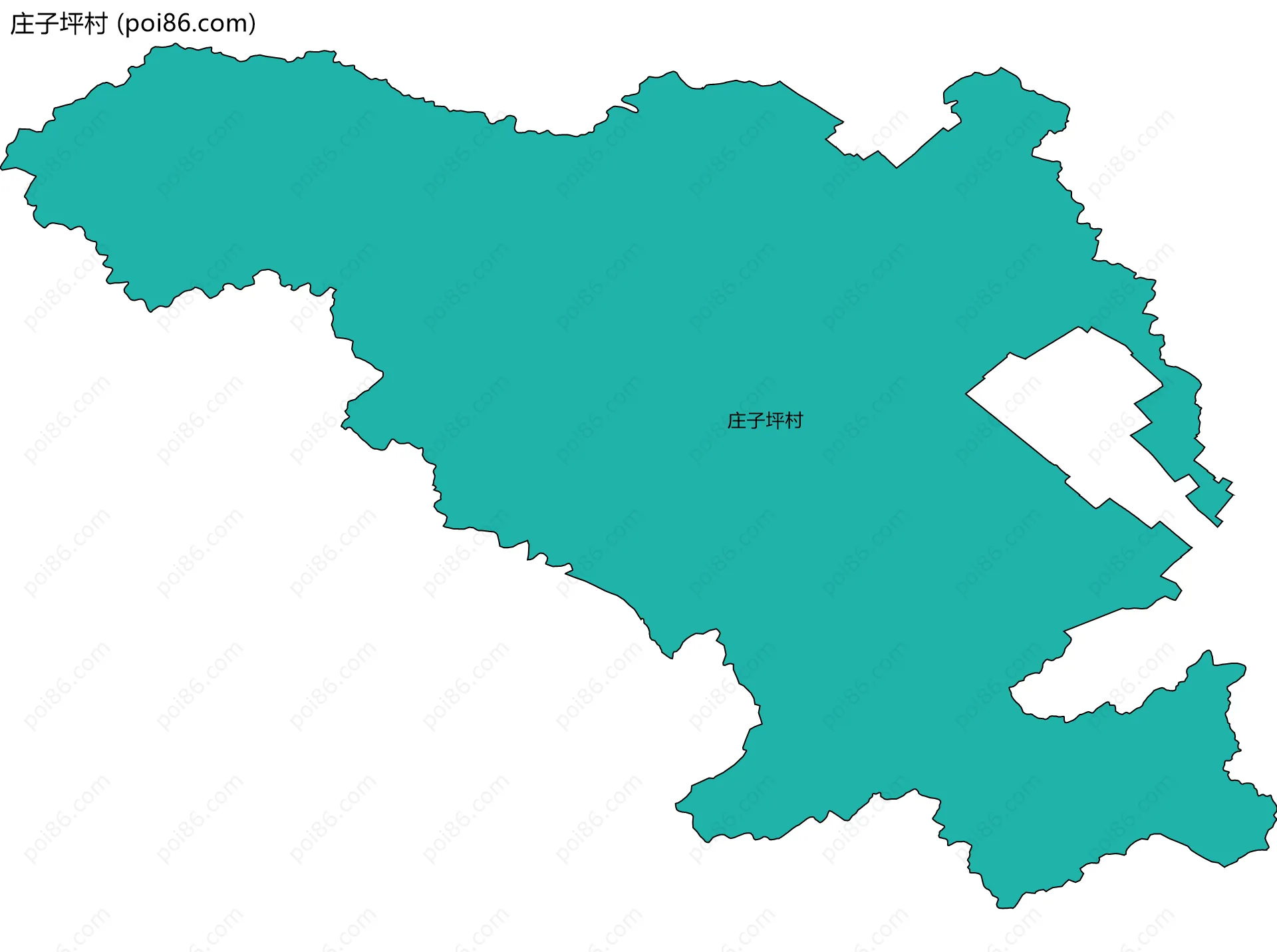 庄子坪村边界地图