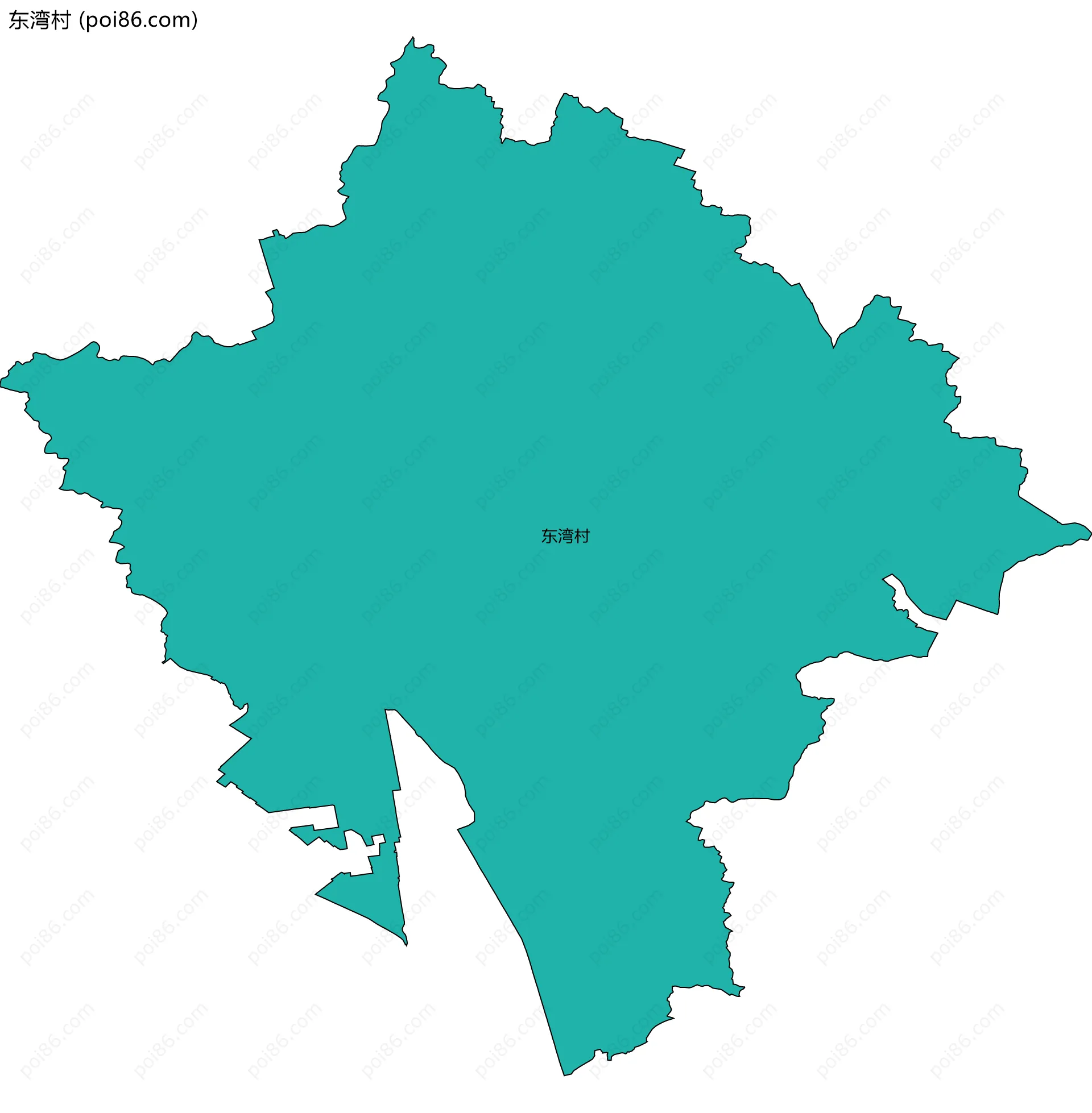 东湾村边界地图