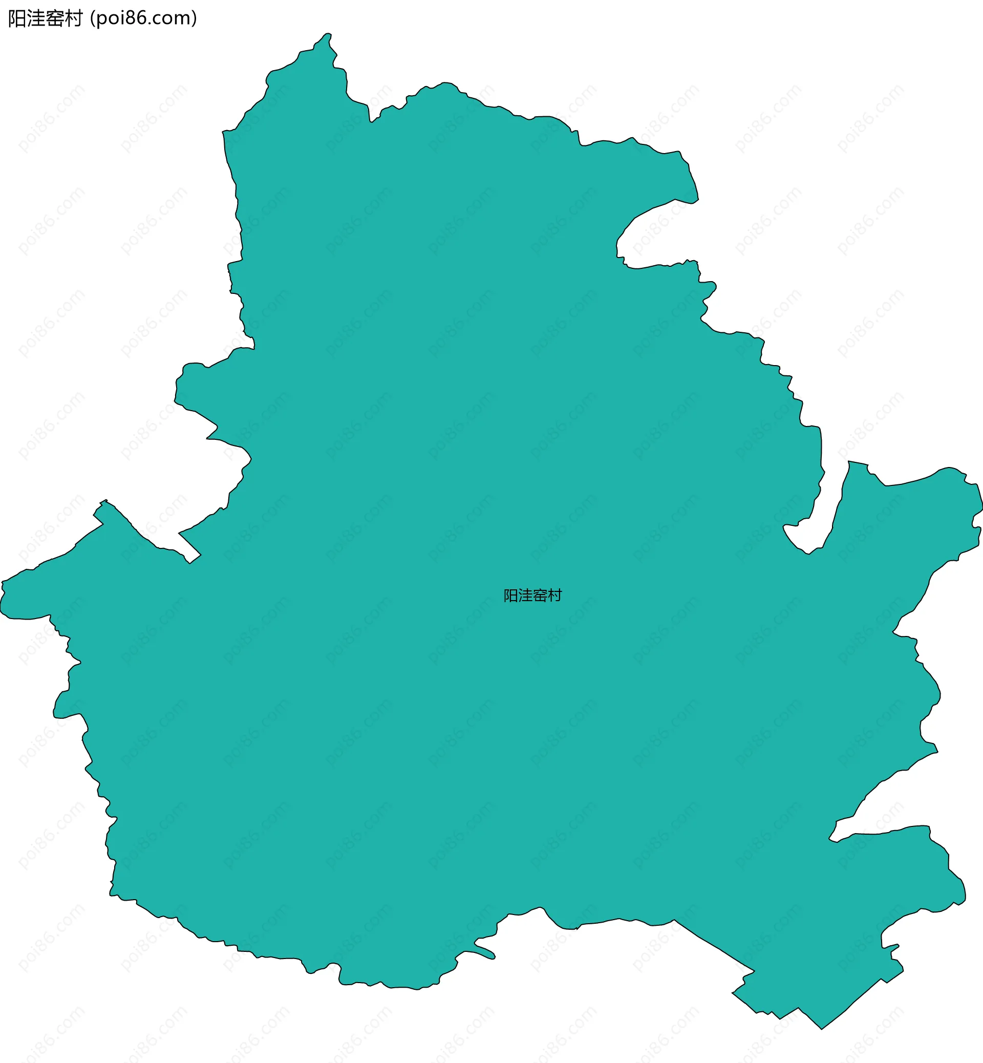 阳洼窑村边界地图