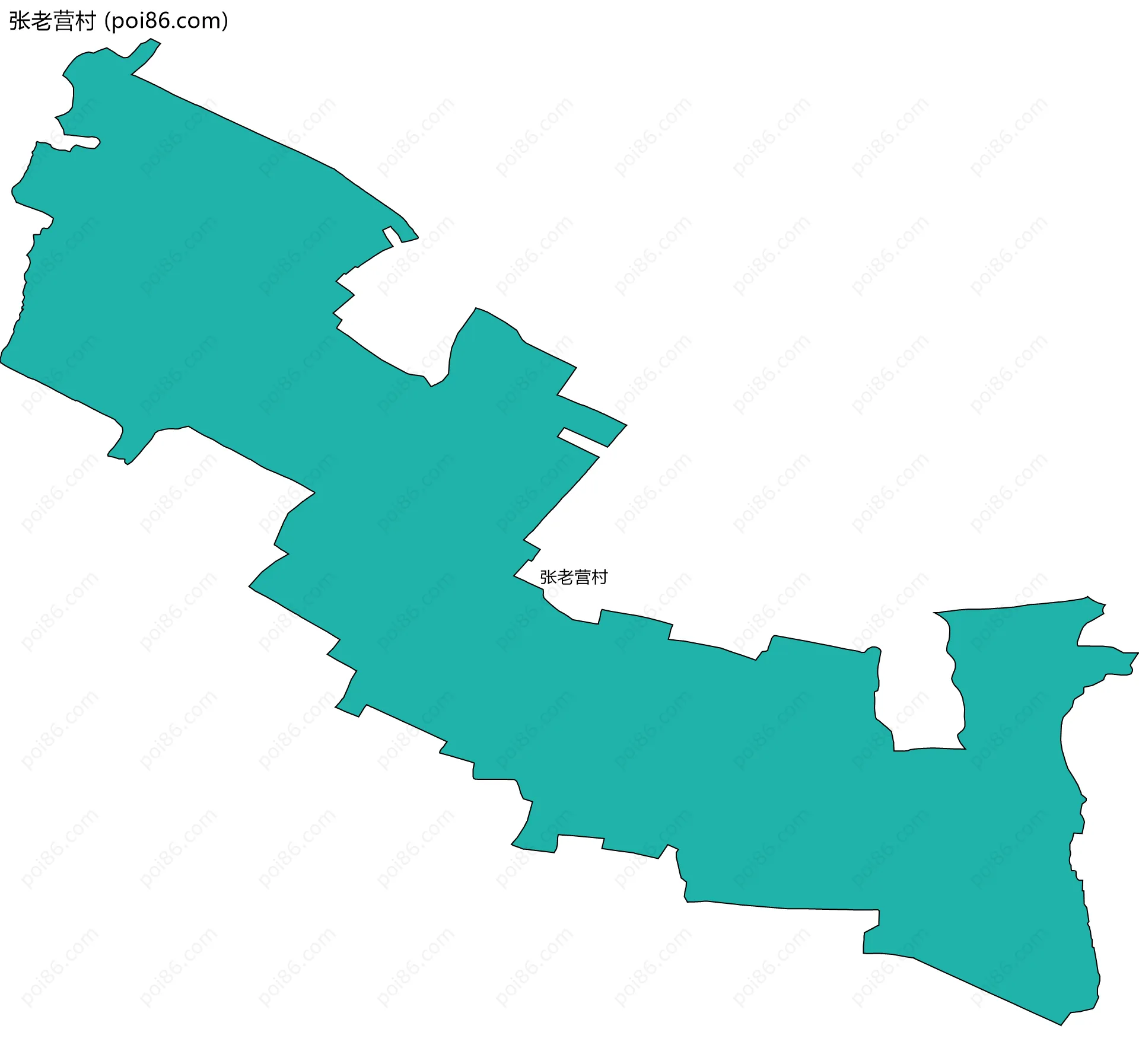 张老营村边界地图