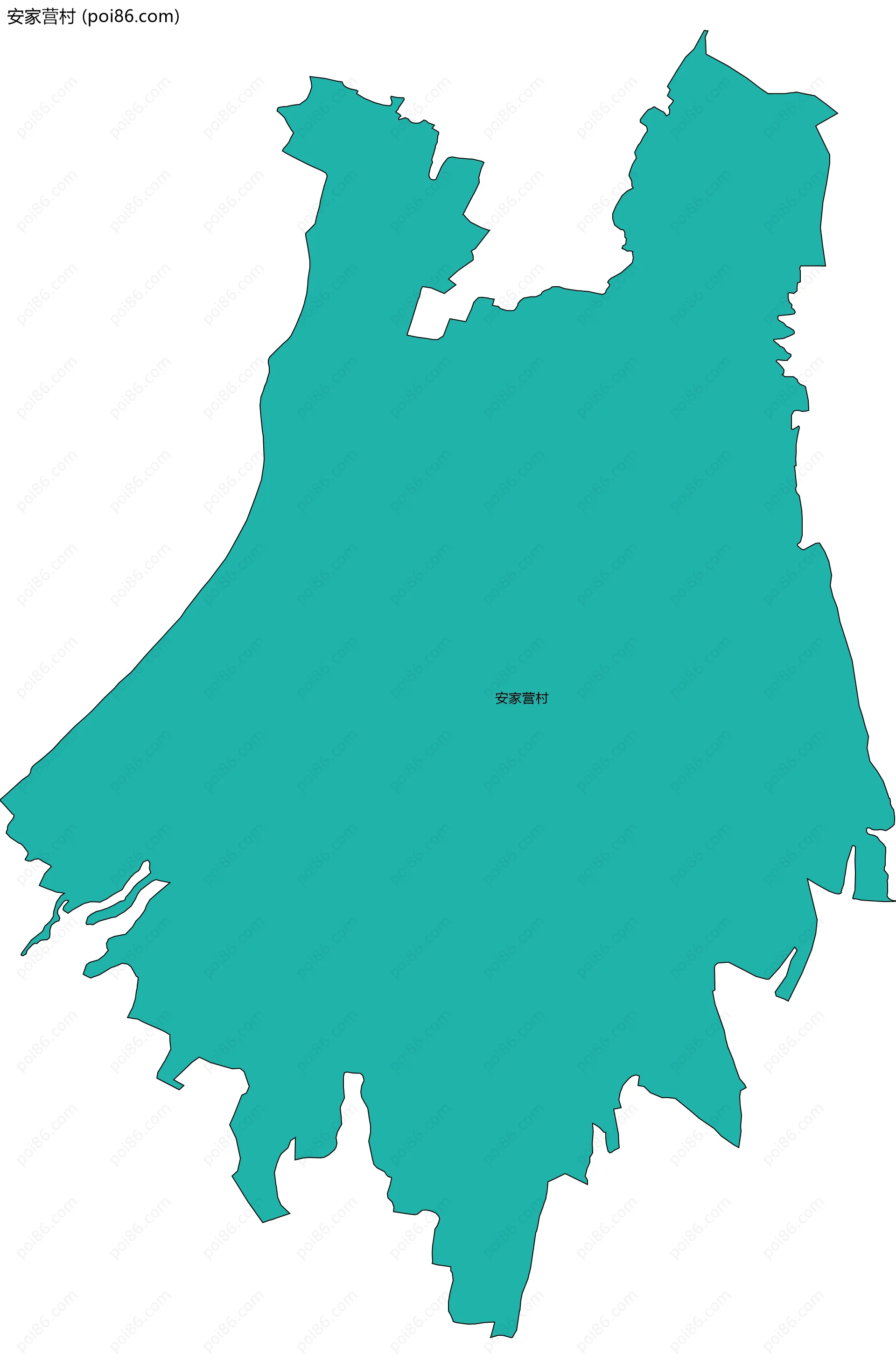 安家营村边界地图