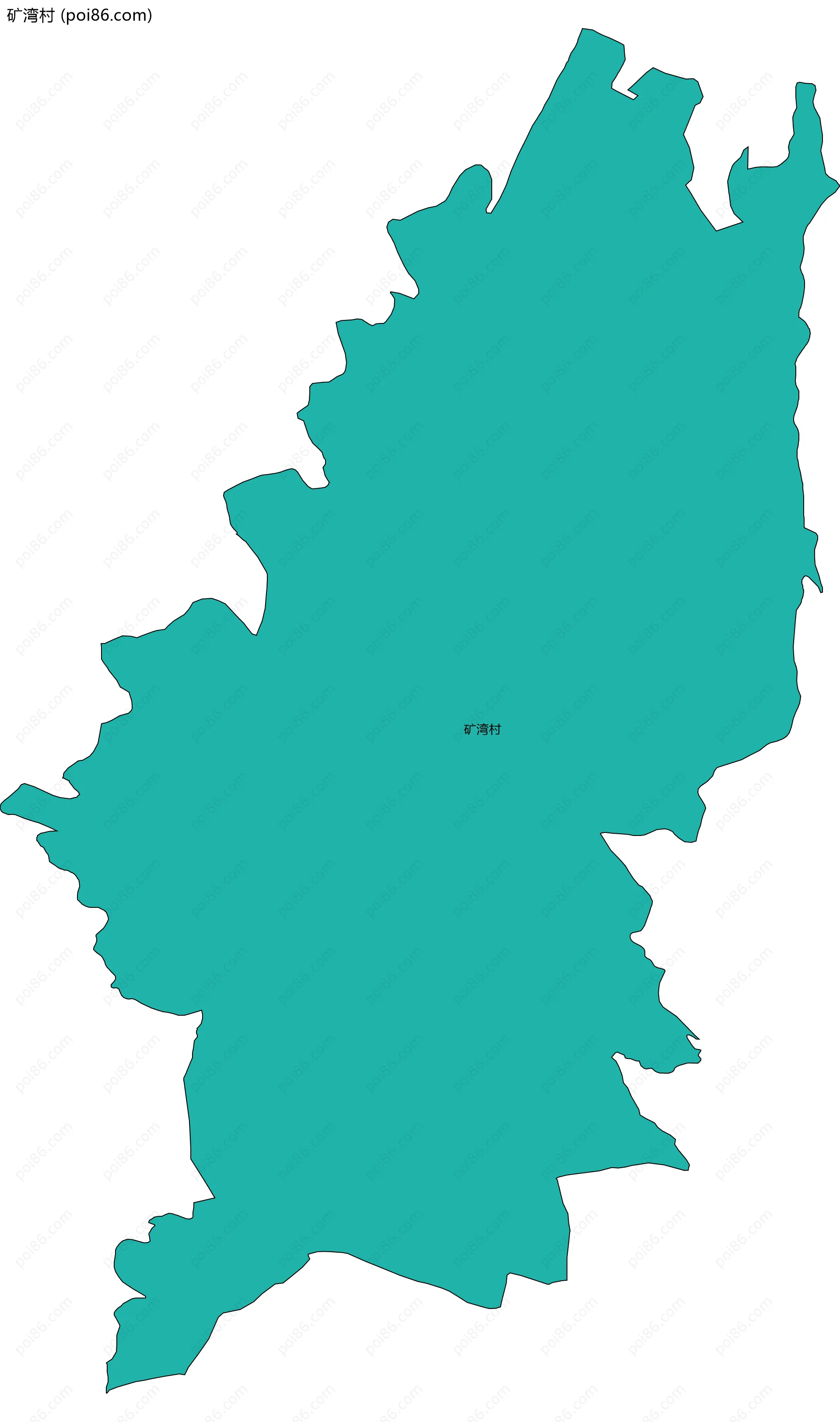 矿湾村边界地图