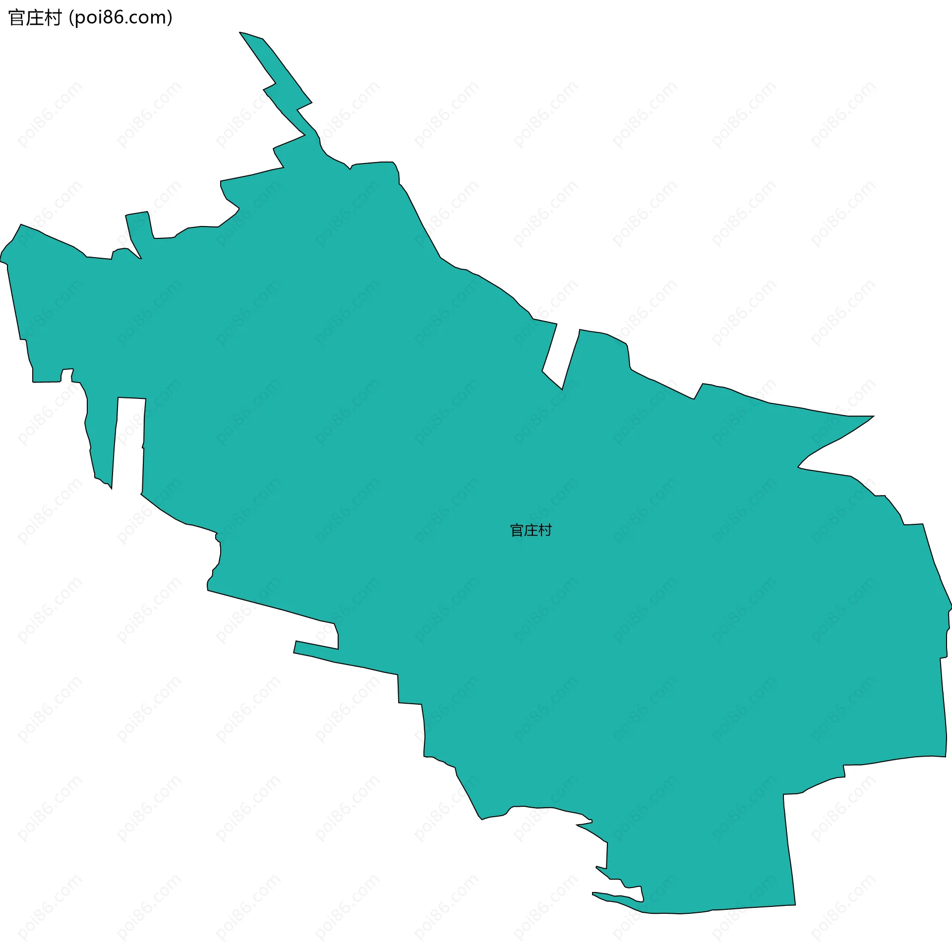 官庄村边界地图