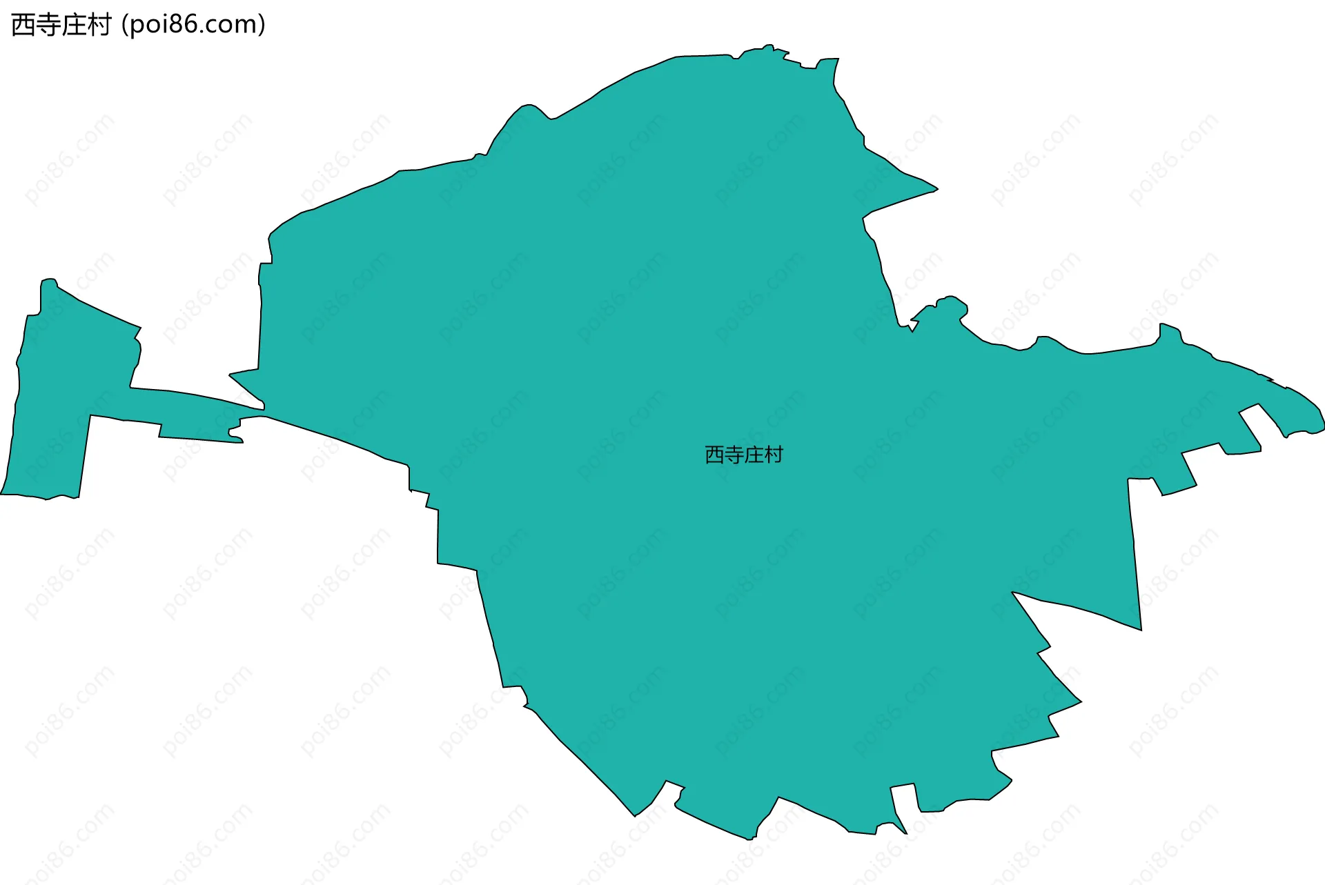 西寺庄村边界地图