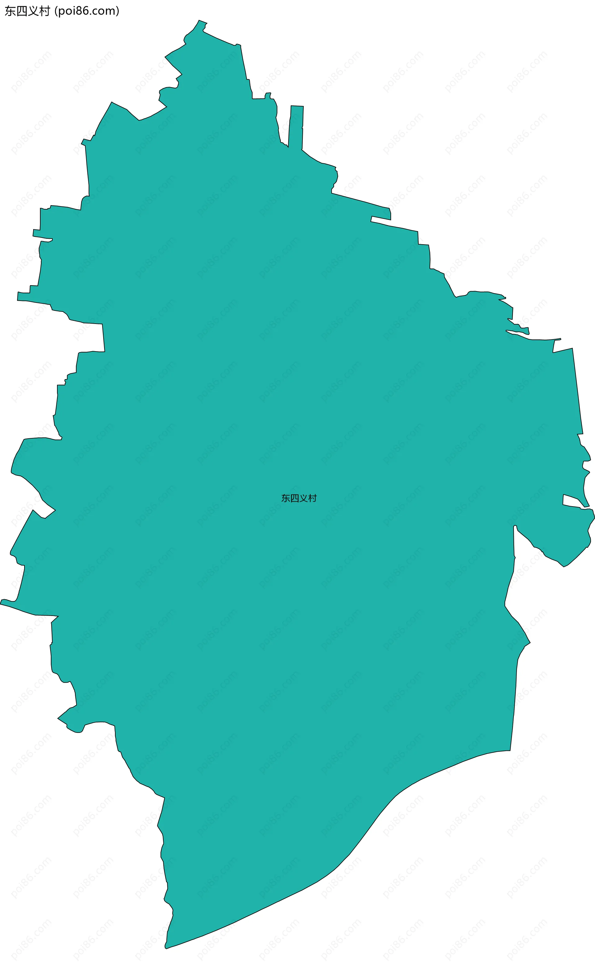 东四义村边界地图