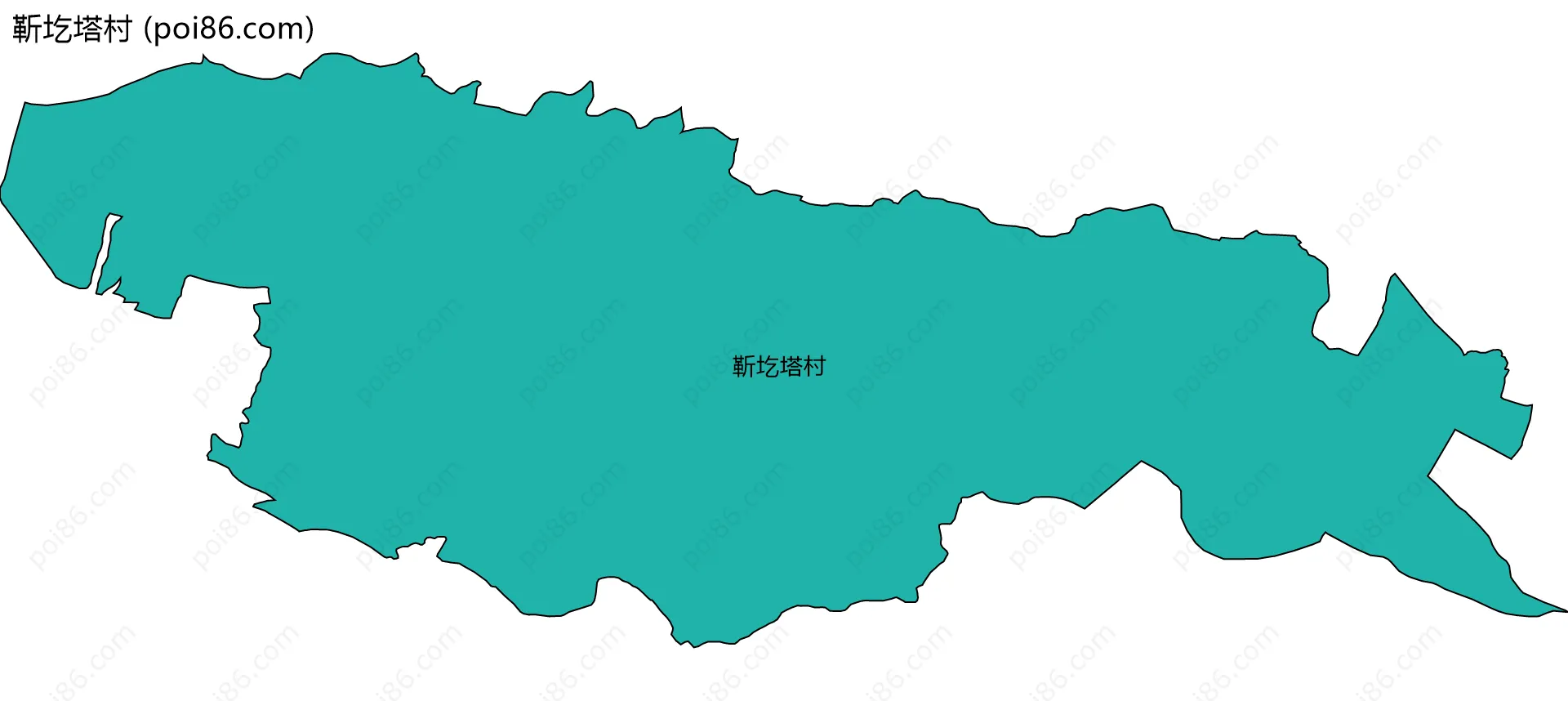 靳圪塔村边界地图