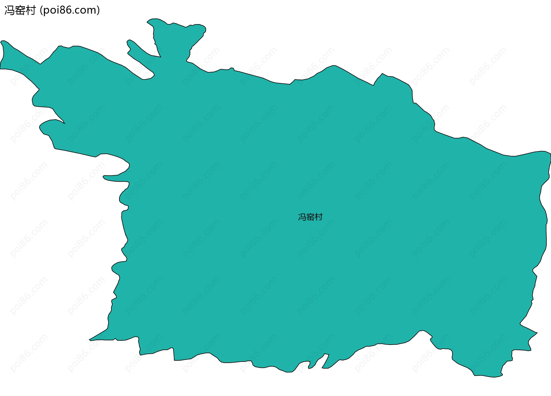 冯窑村边界地图