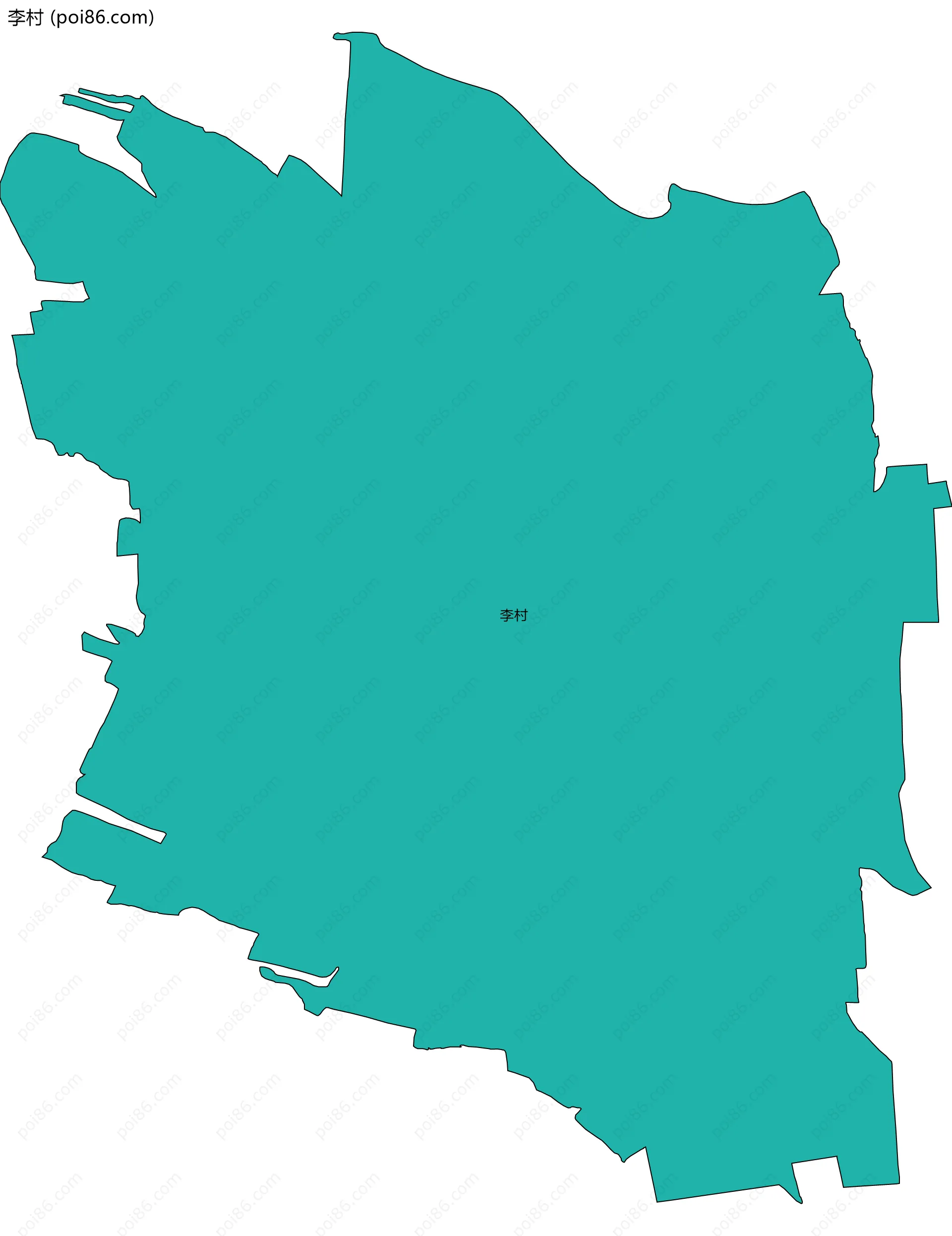 李村边界地图