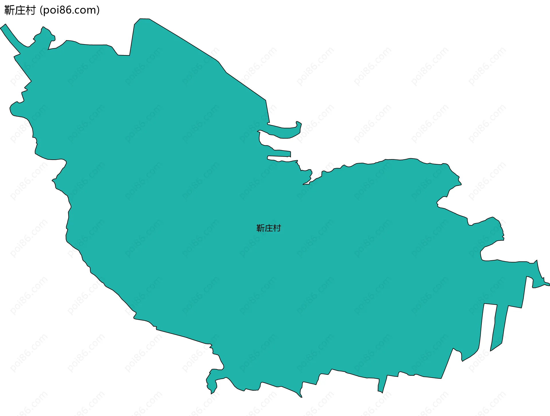 靳庄村边界地图