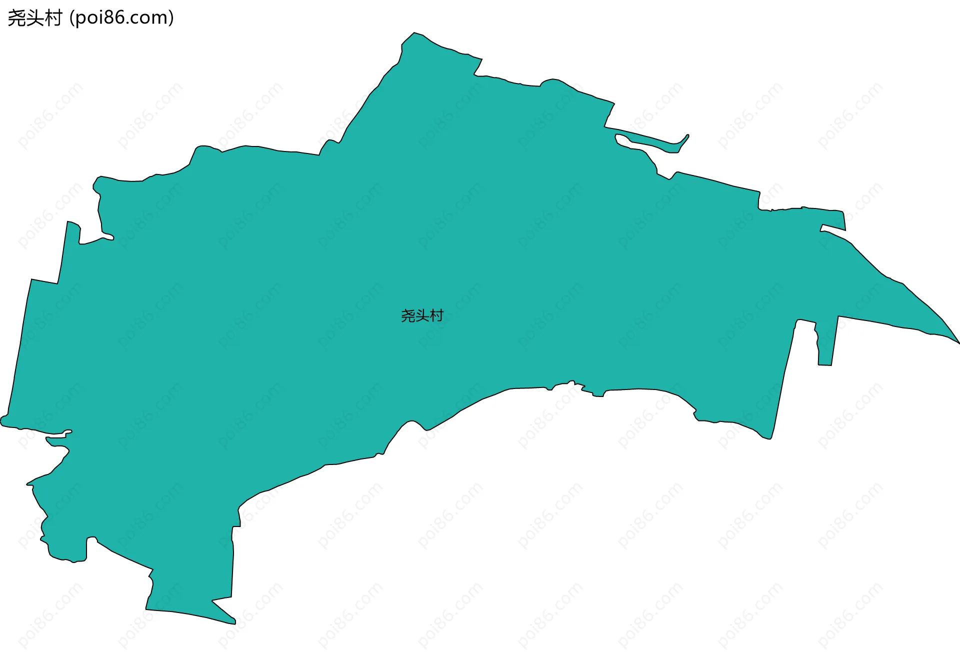 尧头村边界地图