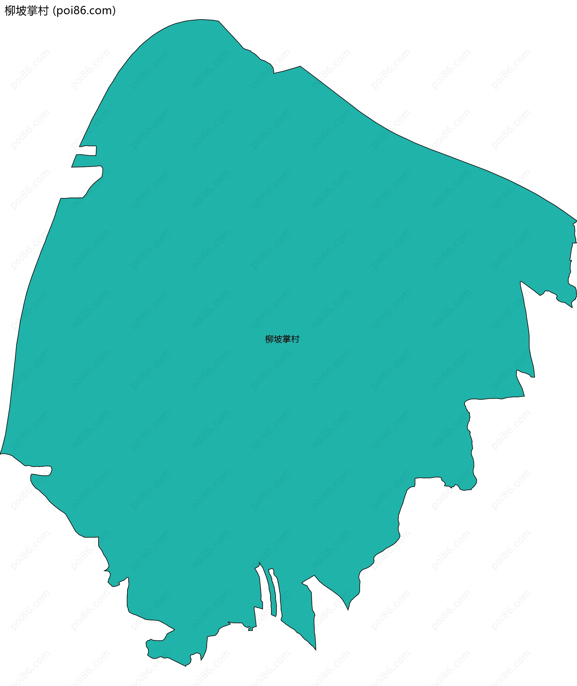 柳坡掌村边界地图