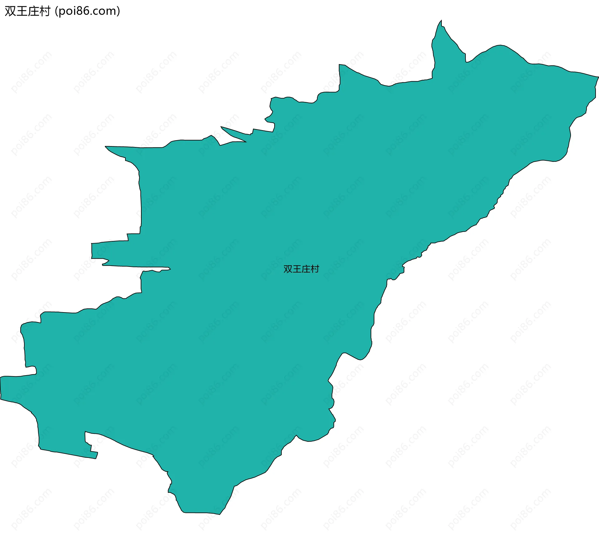 双王庄村边界地图