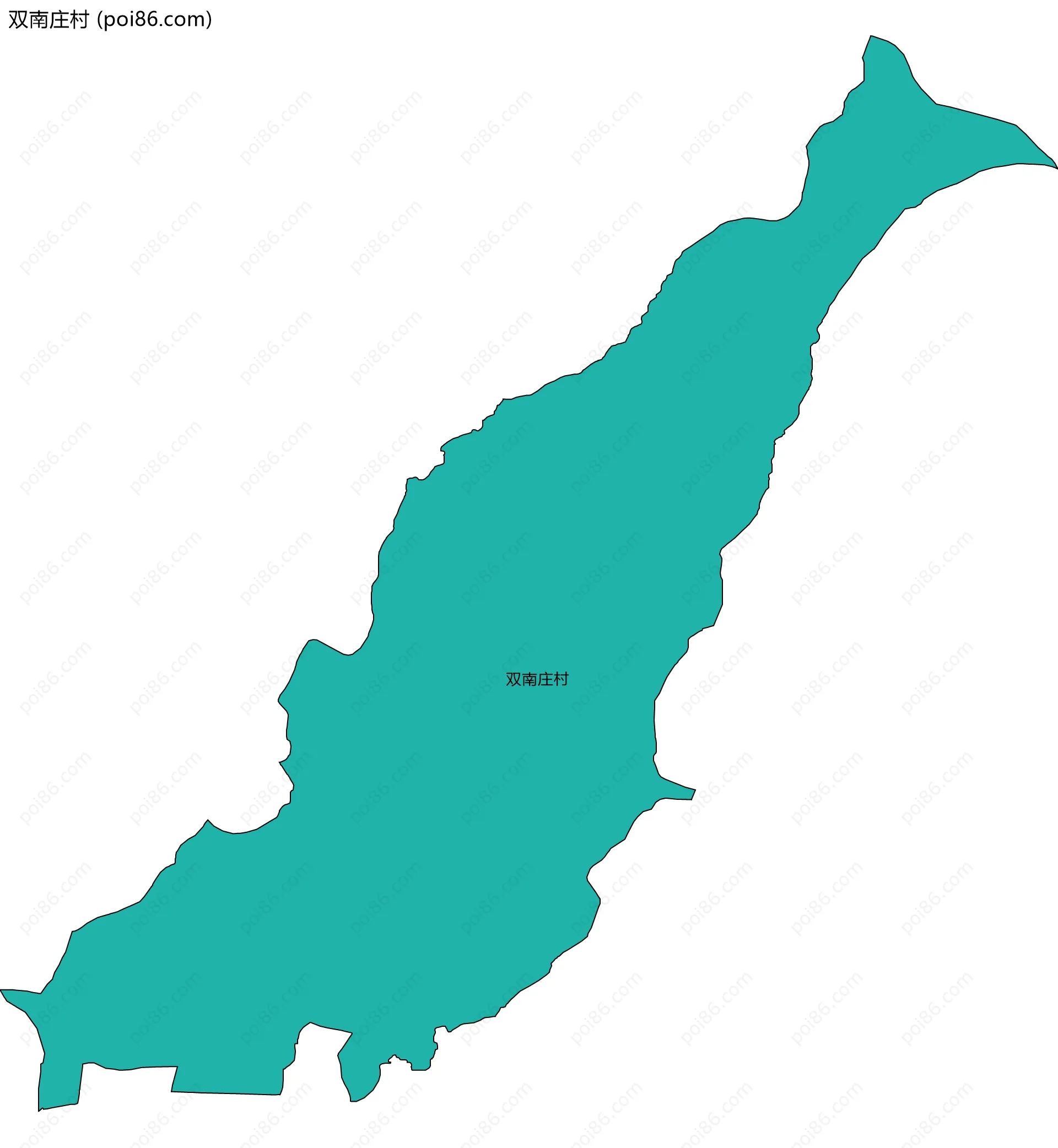 双南庄村边界地图