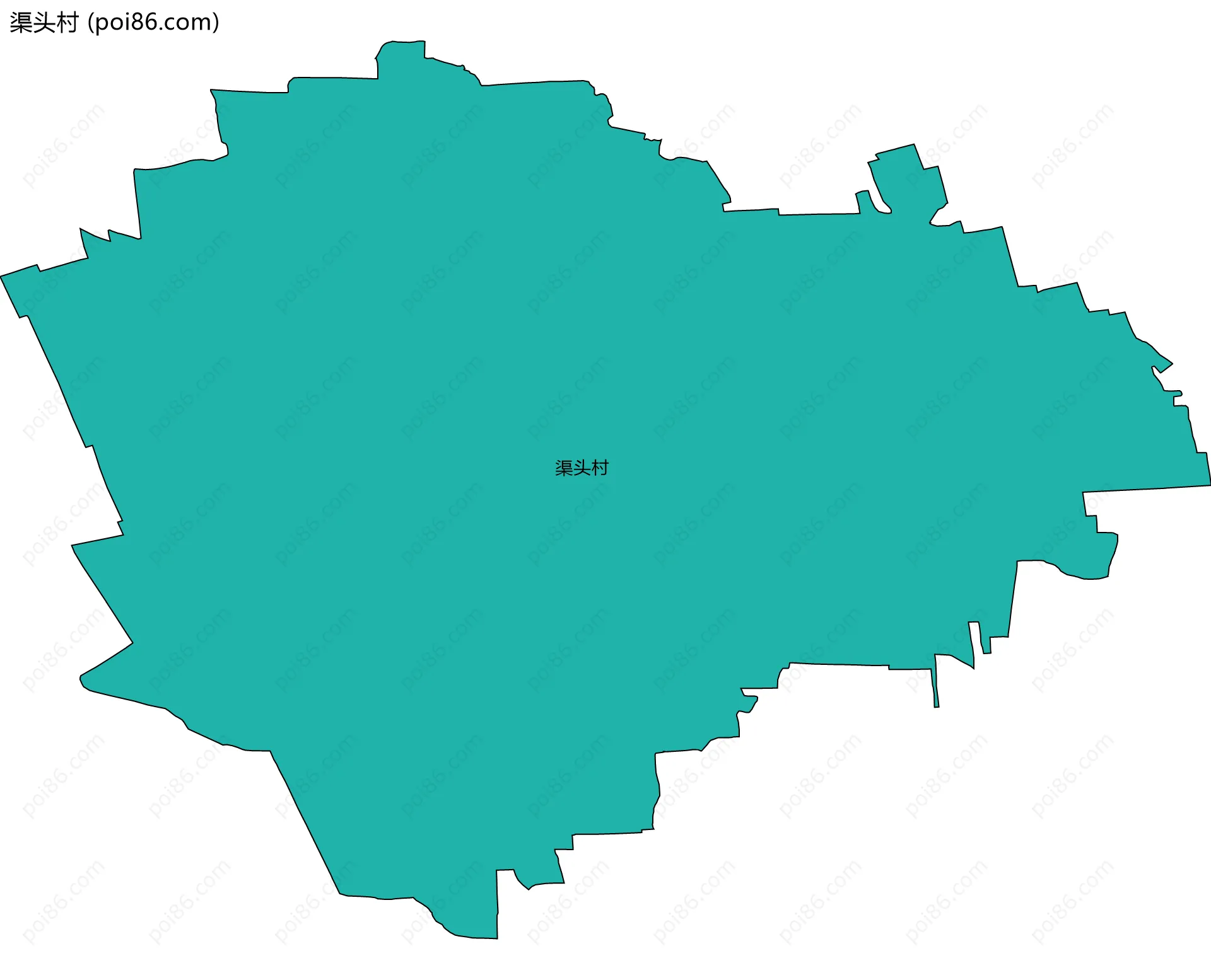 渠头村边界地图