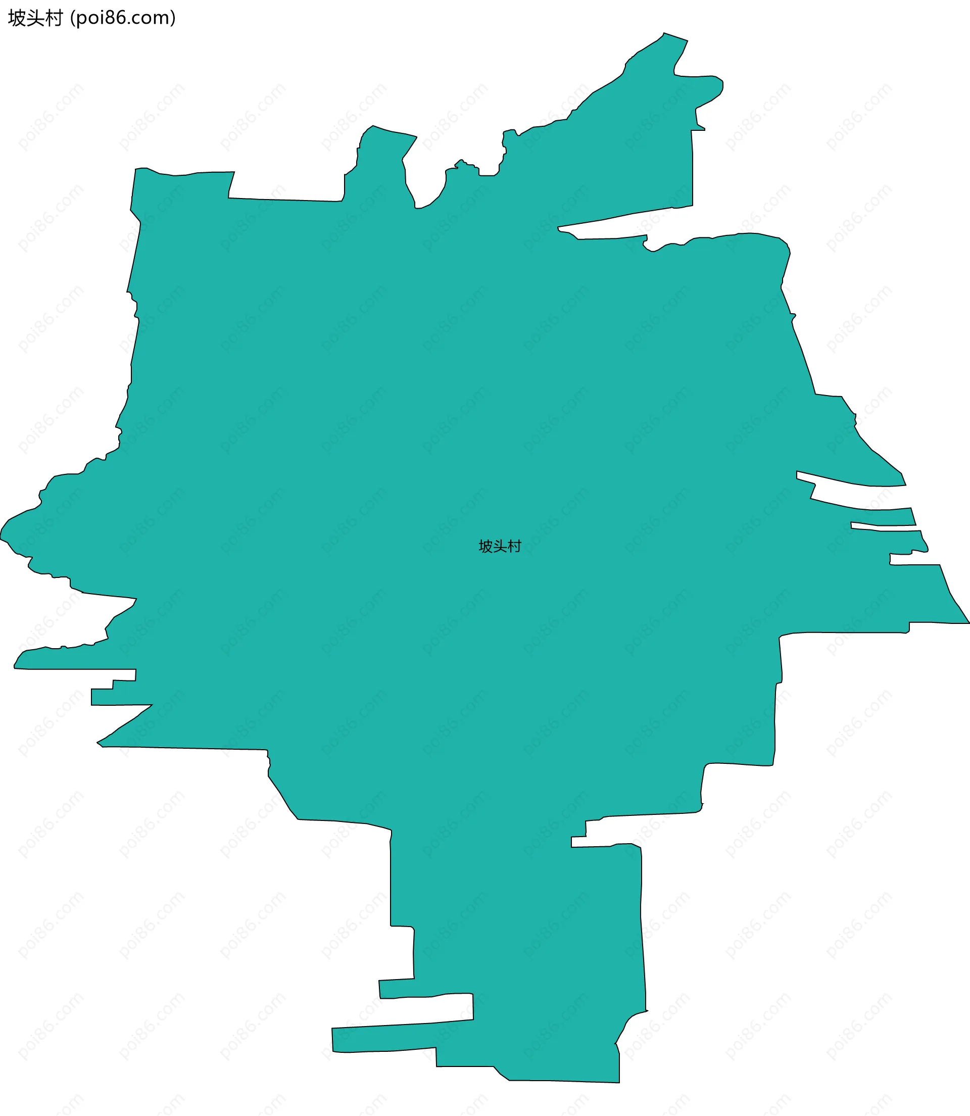 坡头村边界地图