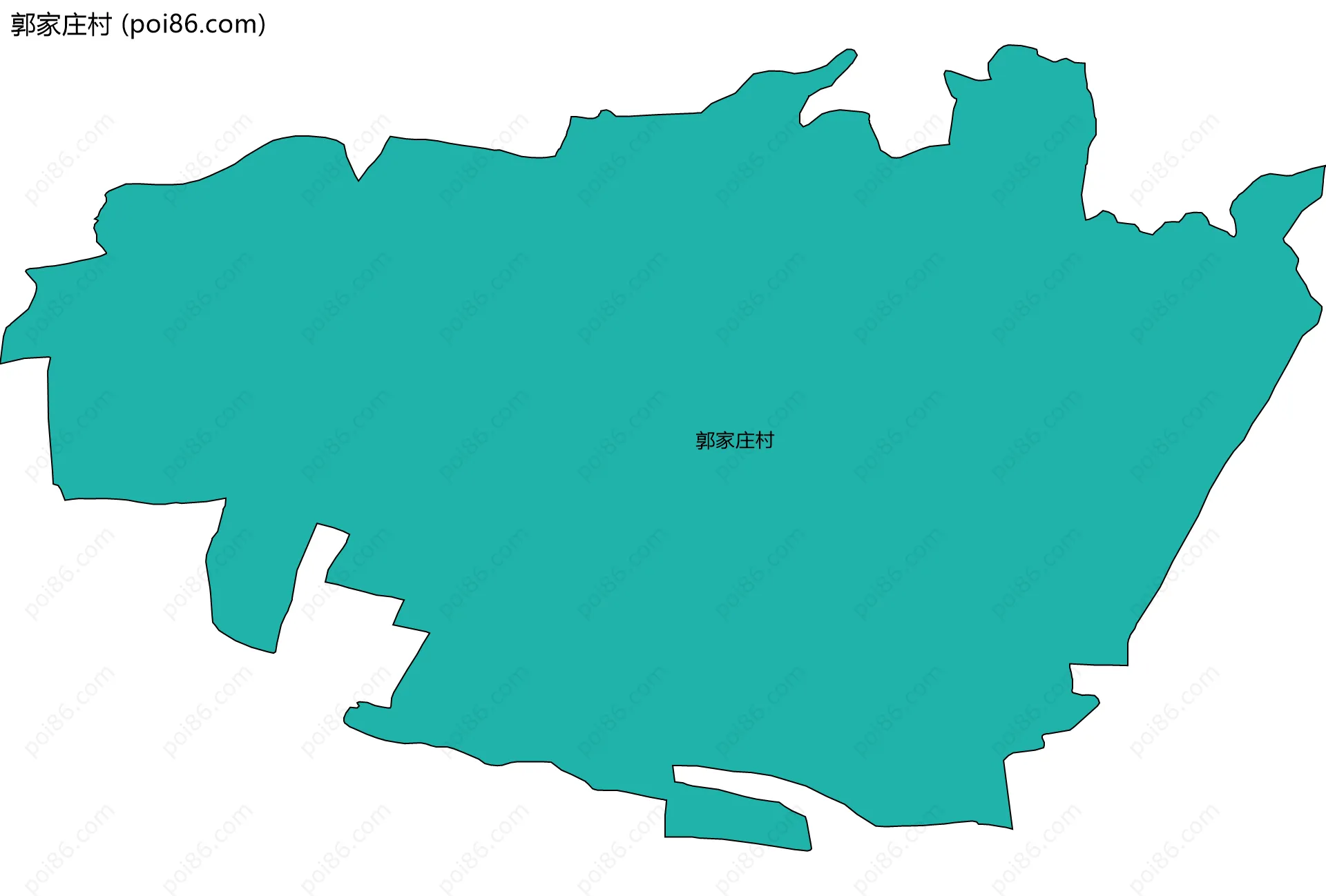 郭家庄村边界地图