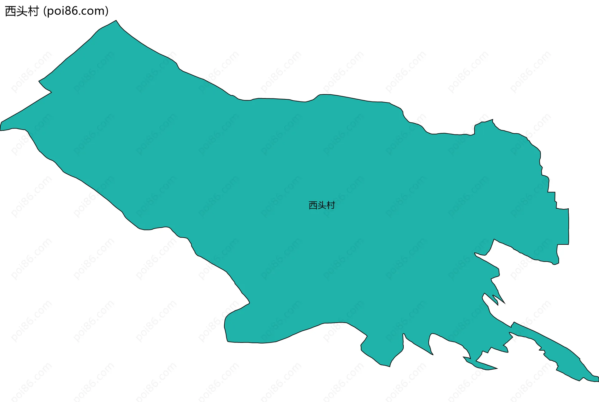 西头村边界地图