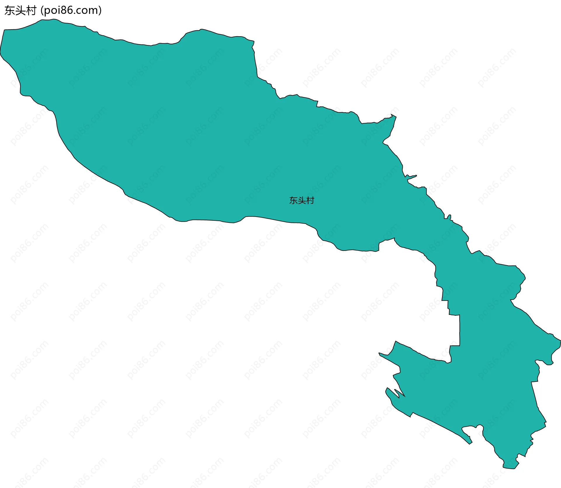 东头村边界地图