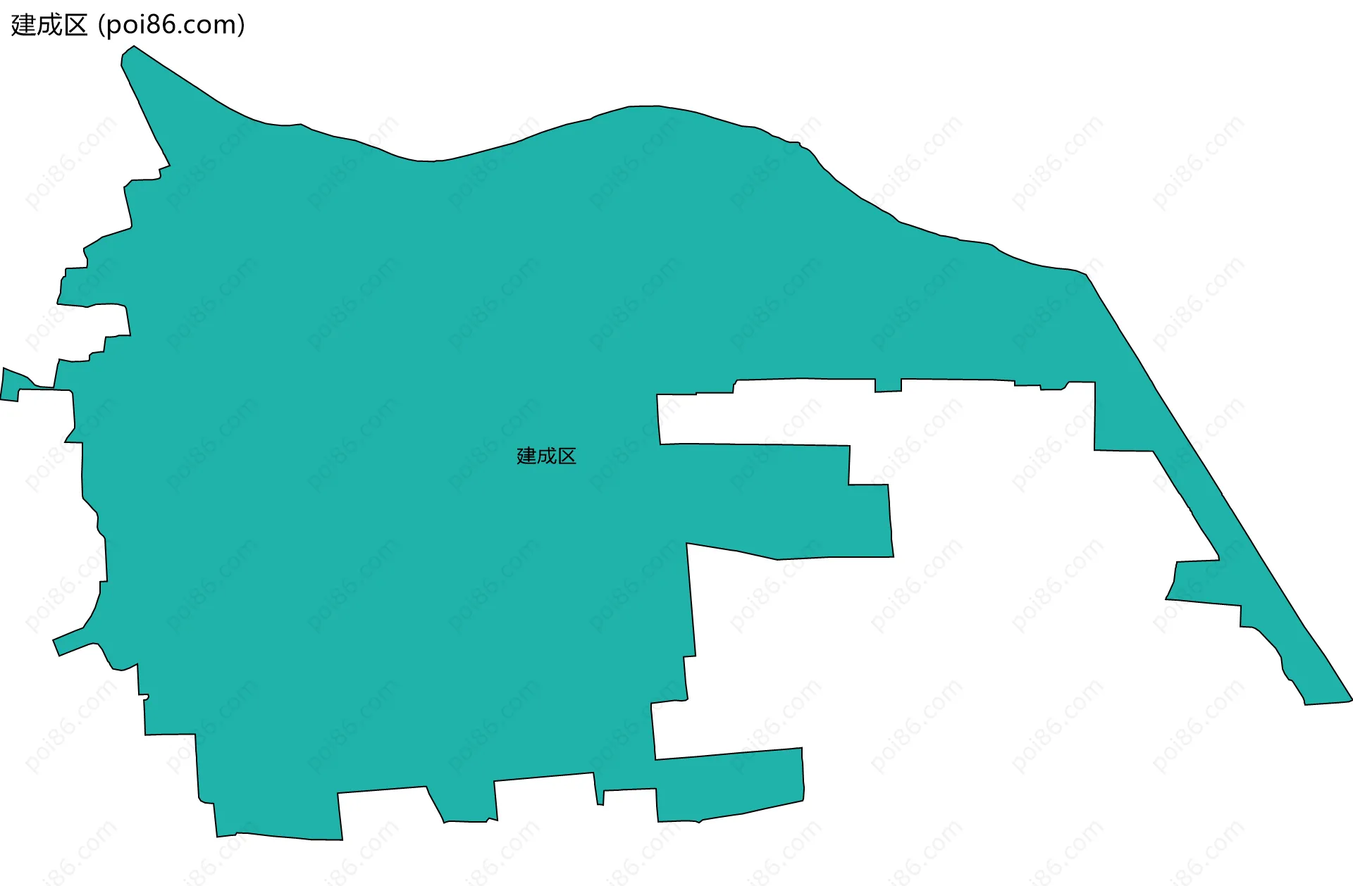 建成区边界地图