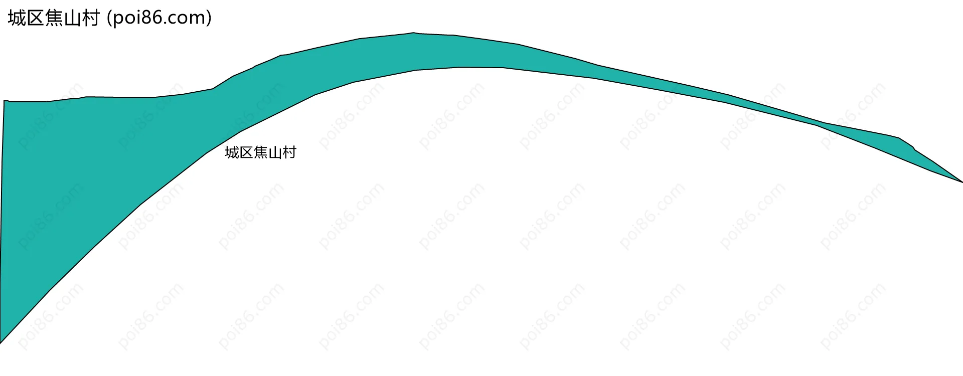 城区焦山村边界地图