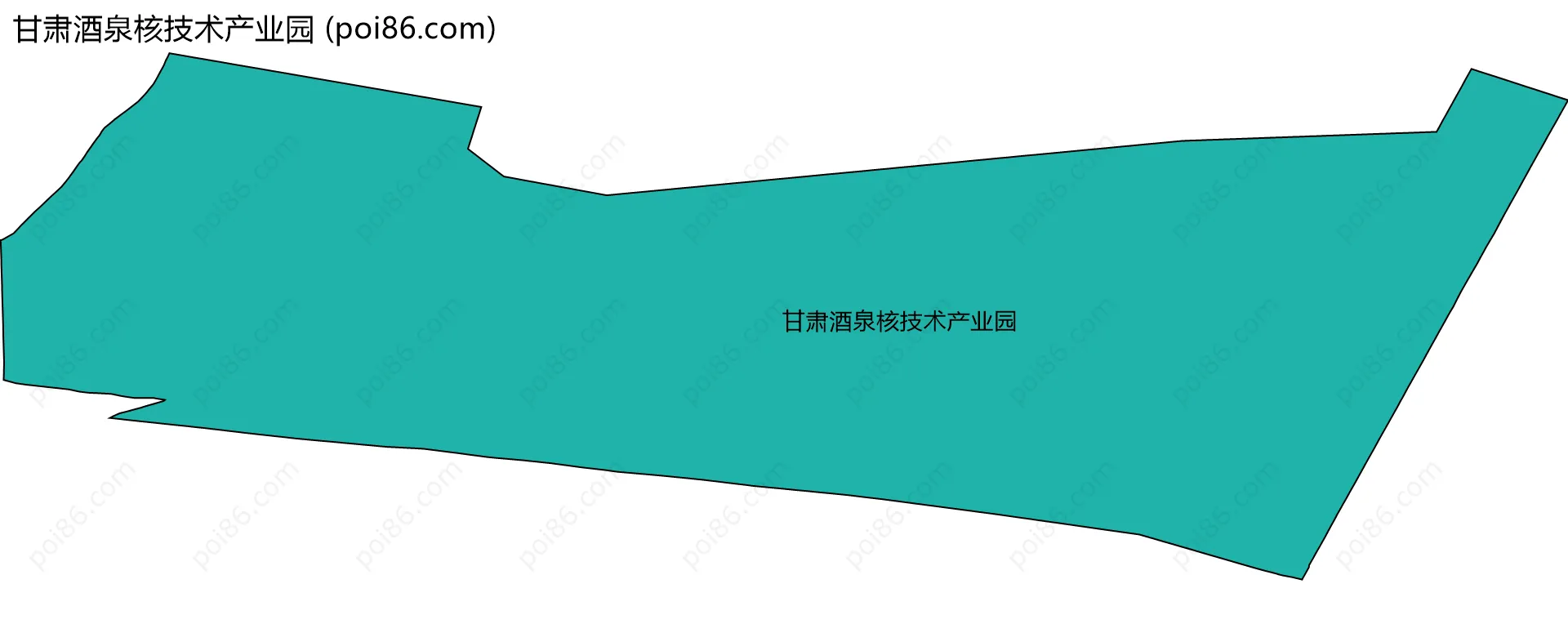 甘肃酒泉核技术产业园边界地图