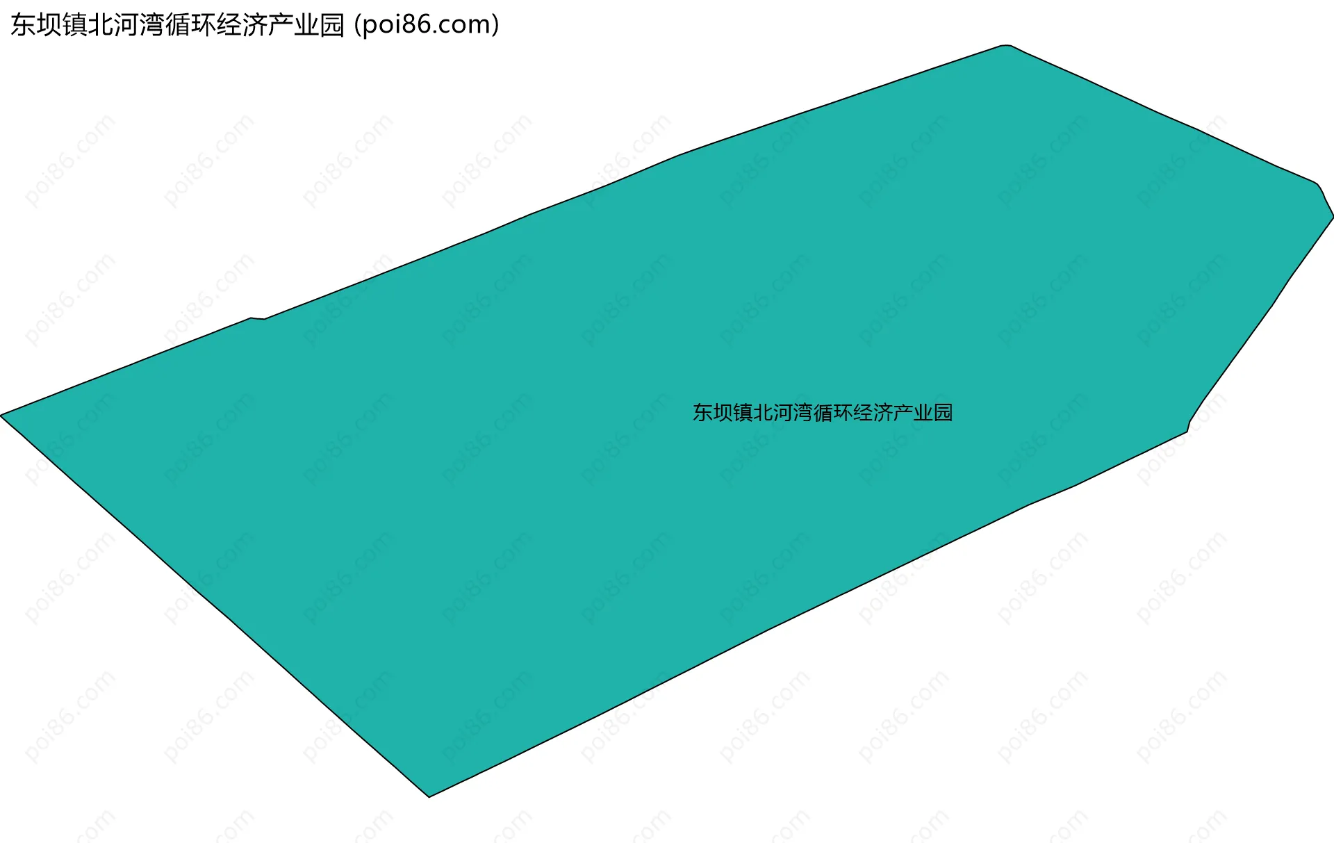 东坝镇北河湾循环经济产业园边界地图