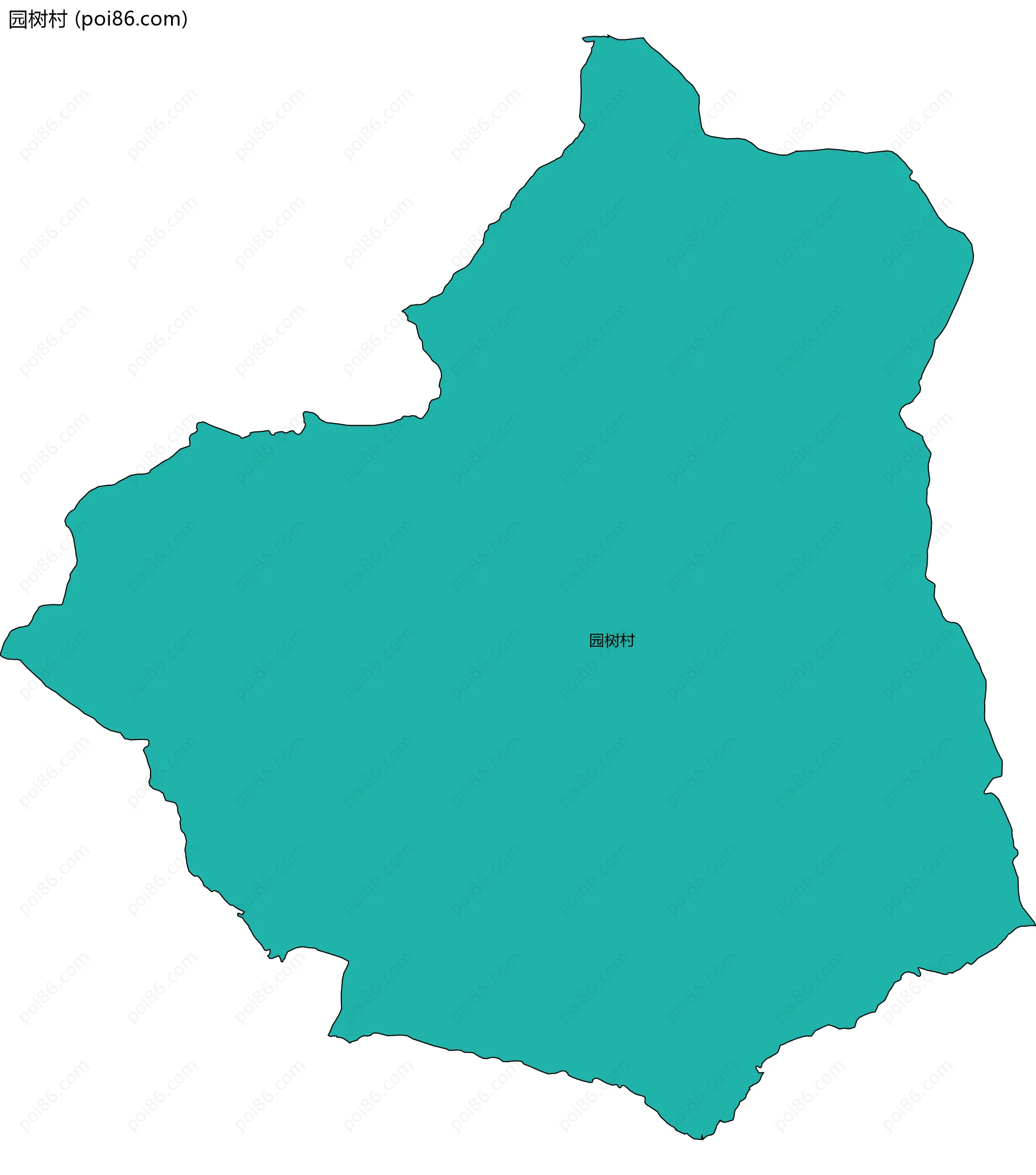园树村边界地图