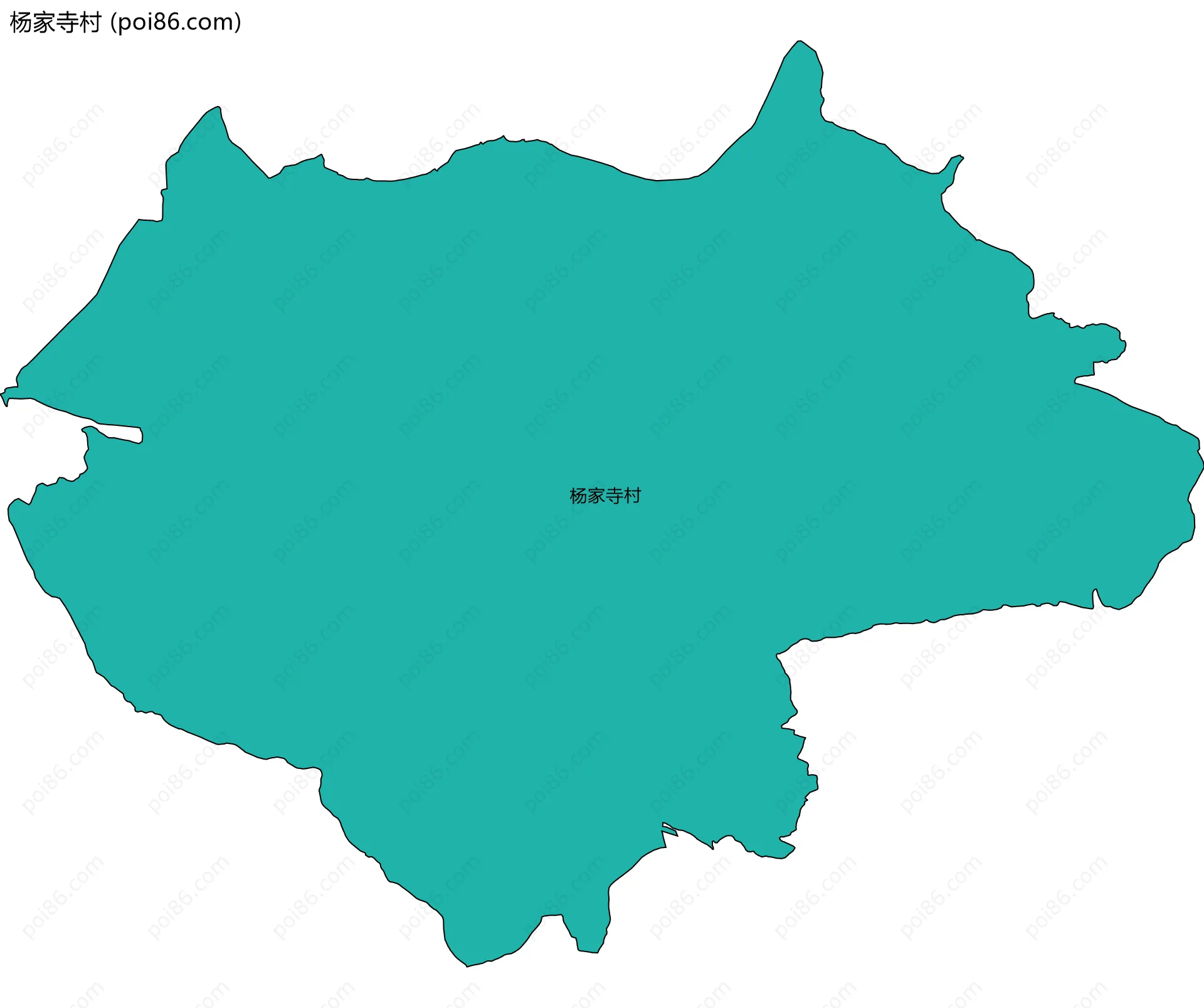 杨家寺村边界地图